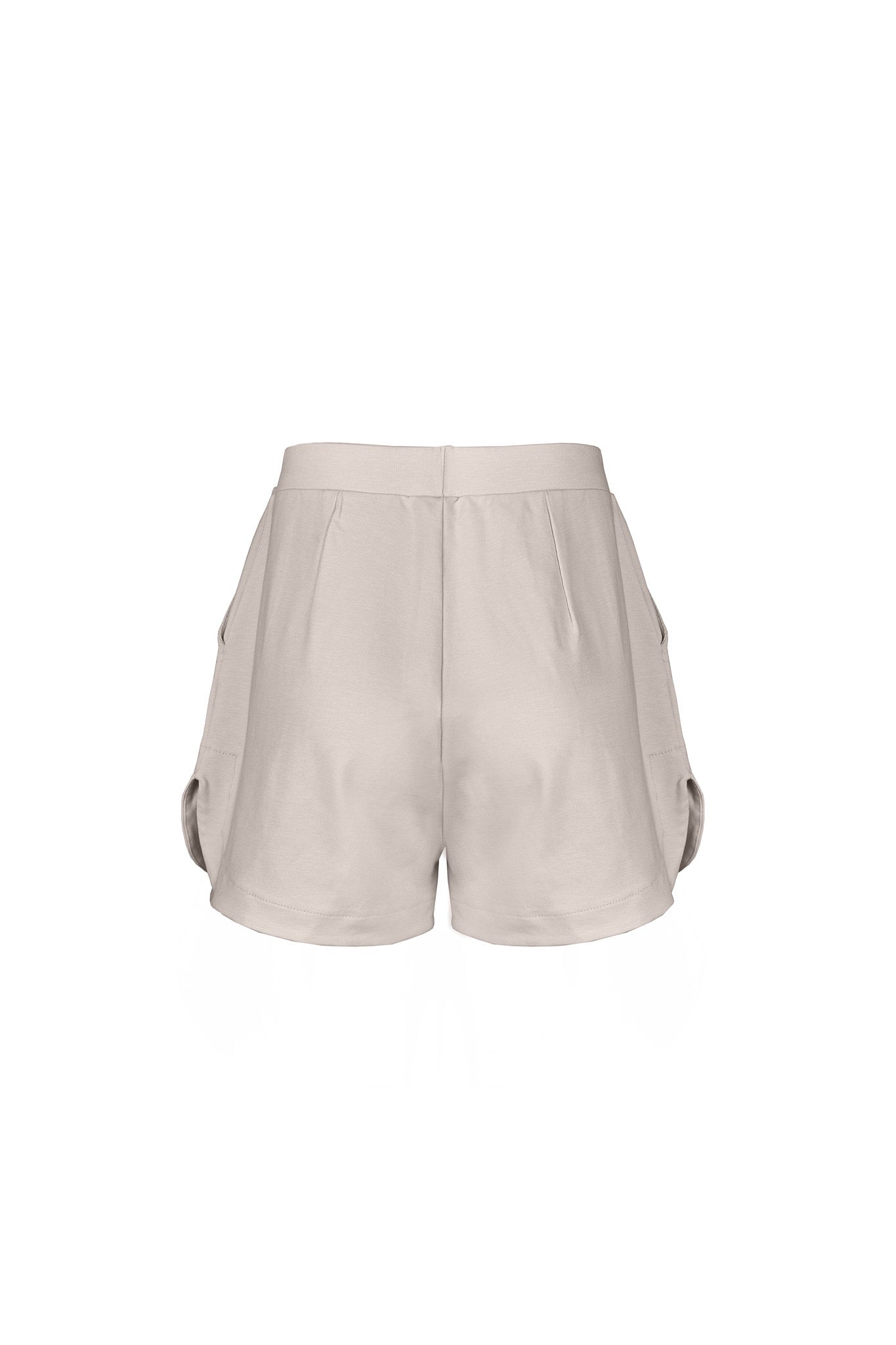 White Fornal shorts made of lyocell by MOYA KALA