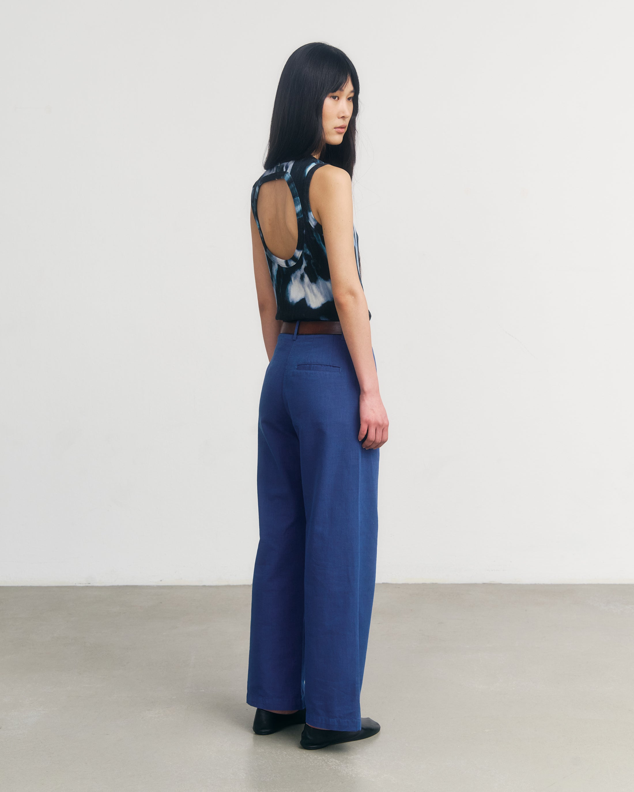 Geripptes Top Tie Dye aus Bio-Baumwolle von Rotholz