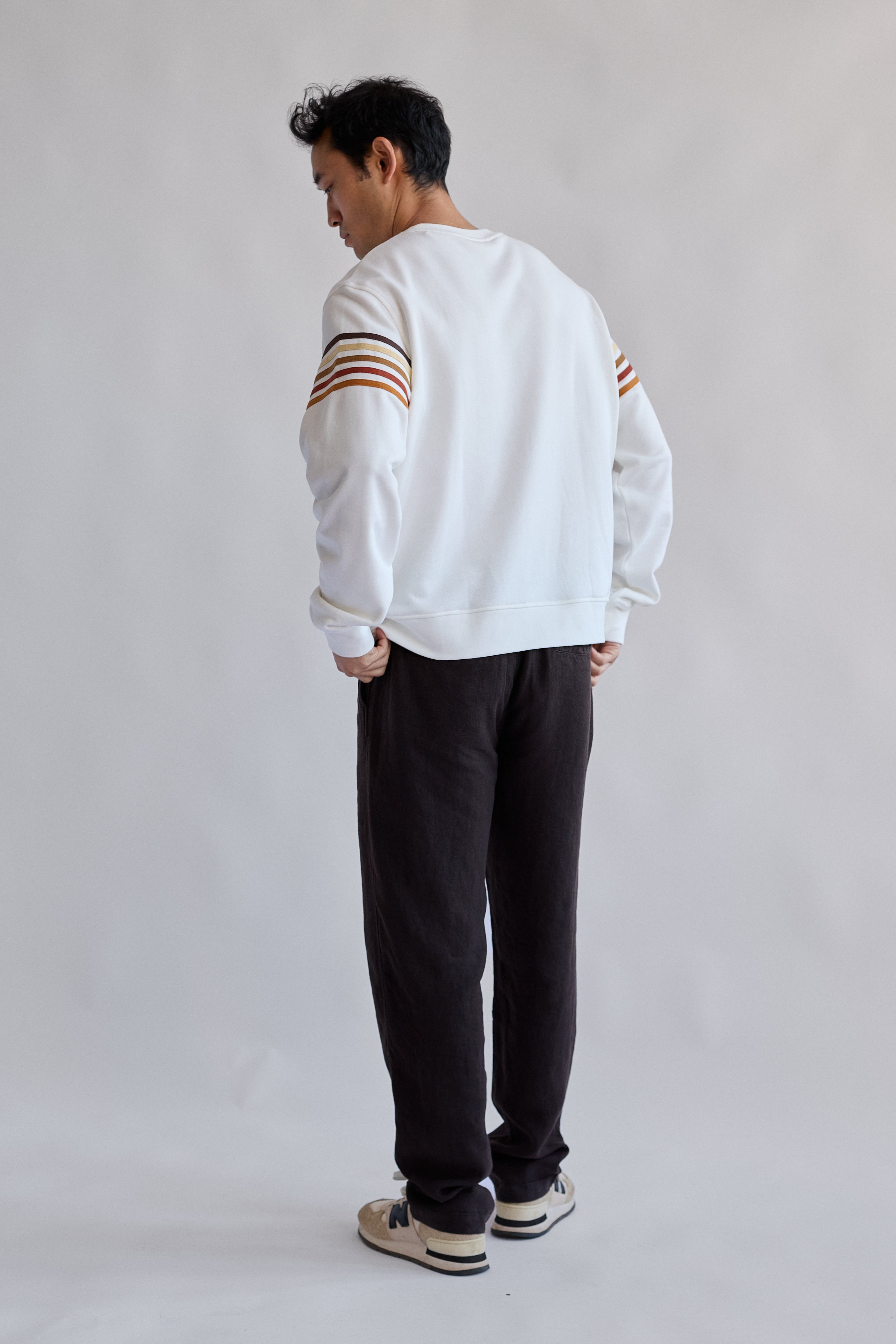 Pull PARSEVAL blanc en coton biologique de TWOTHIRDS