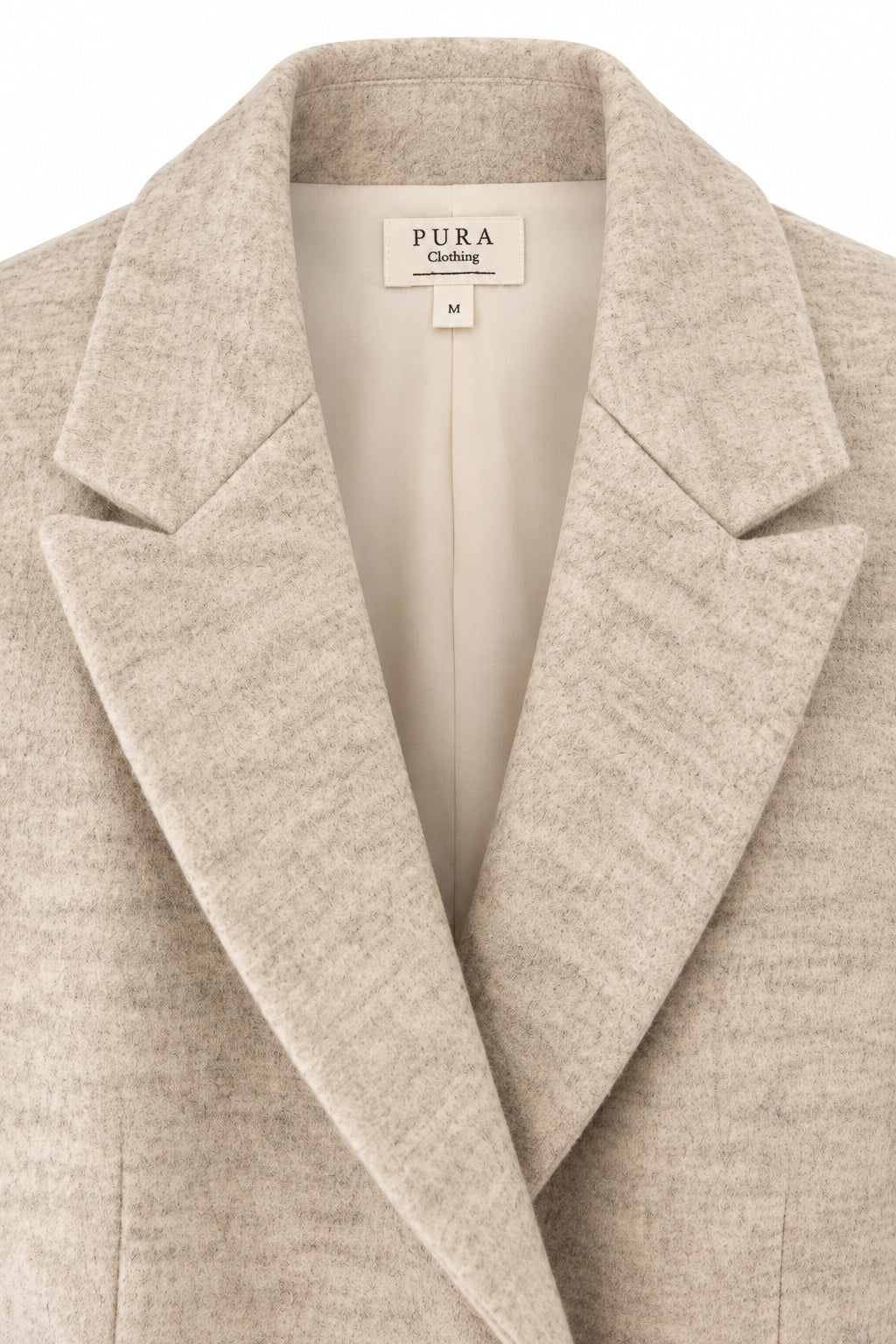 Beiger Blazer Signature aus 100% Merinowolle von Pura Clothing