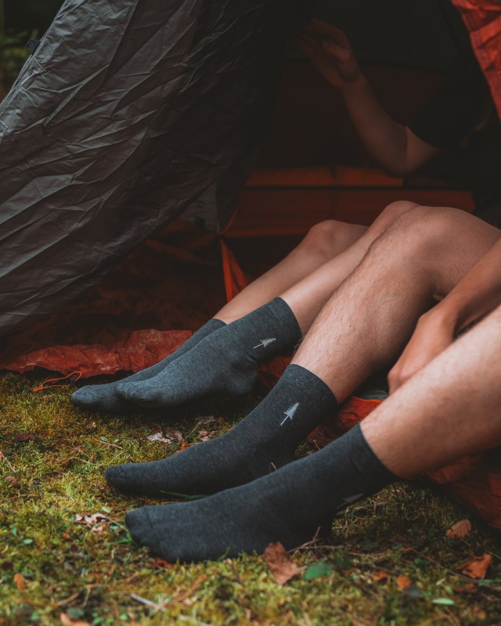 Graues Socken-Set Tree Standard aus Tencel von Nikin