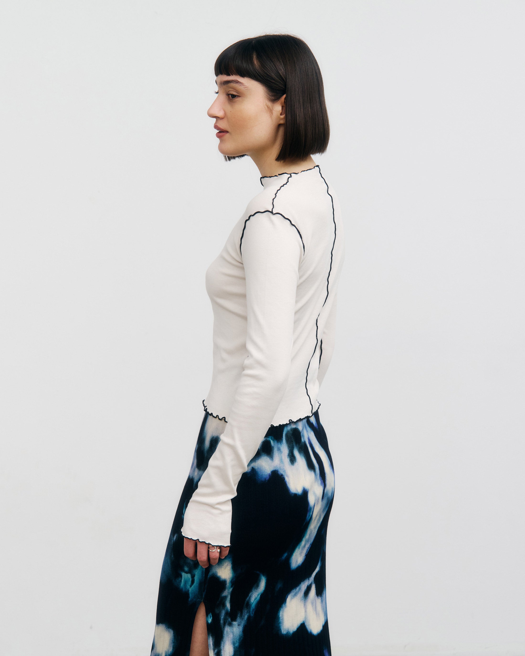 Rotholz White Pin-Tucked Organic Cotton Long-Sleeve Shirt