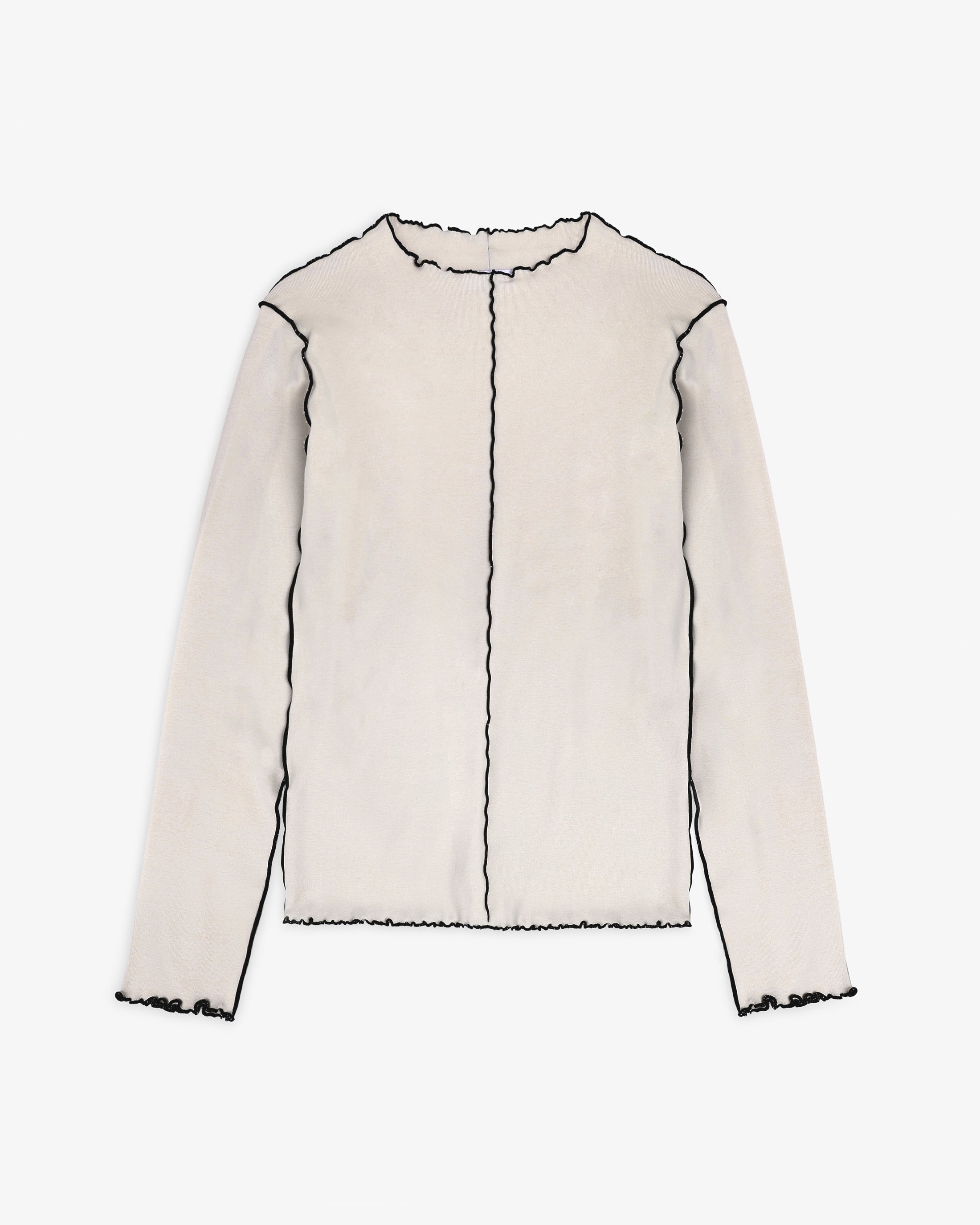 Weisses Langarmshirt Pin-Tucked aus Bio-Baumwolle von Rotholz