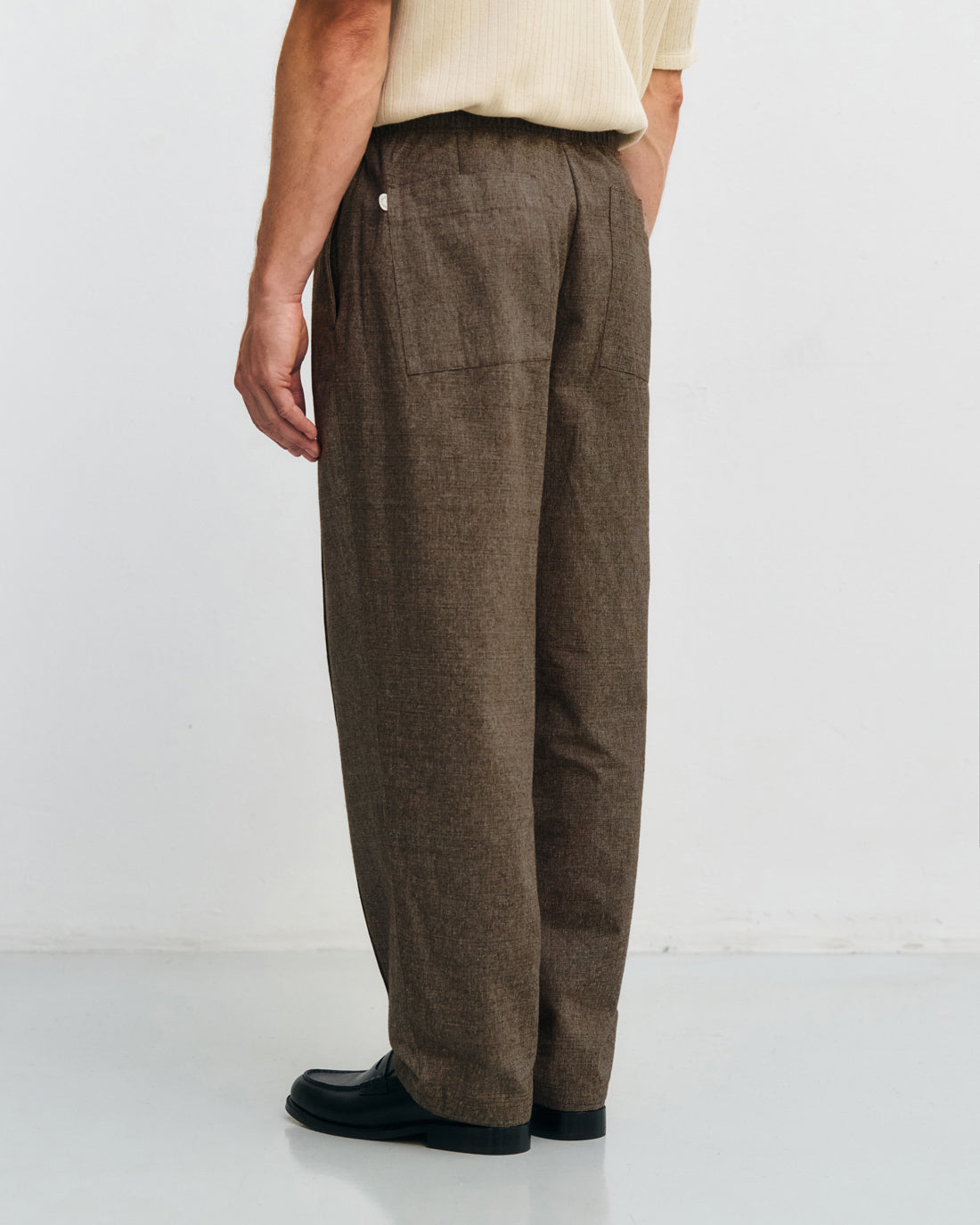 Braune weite Hose aus 100% Bio-Baumwolle von Rotholz