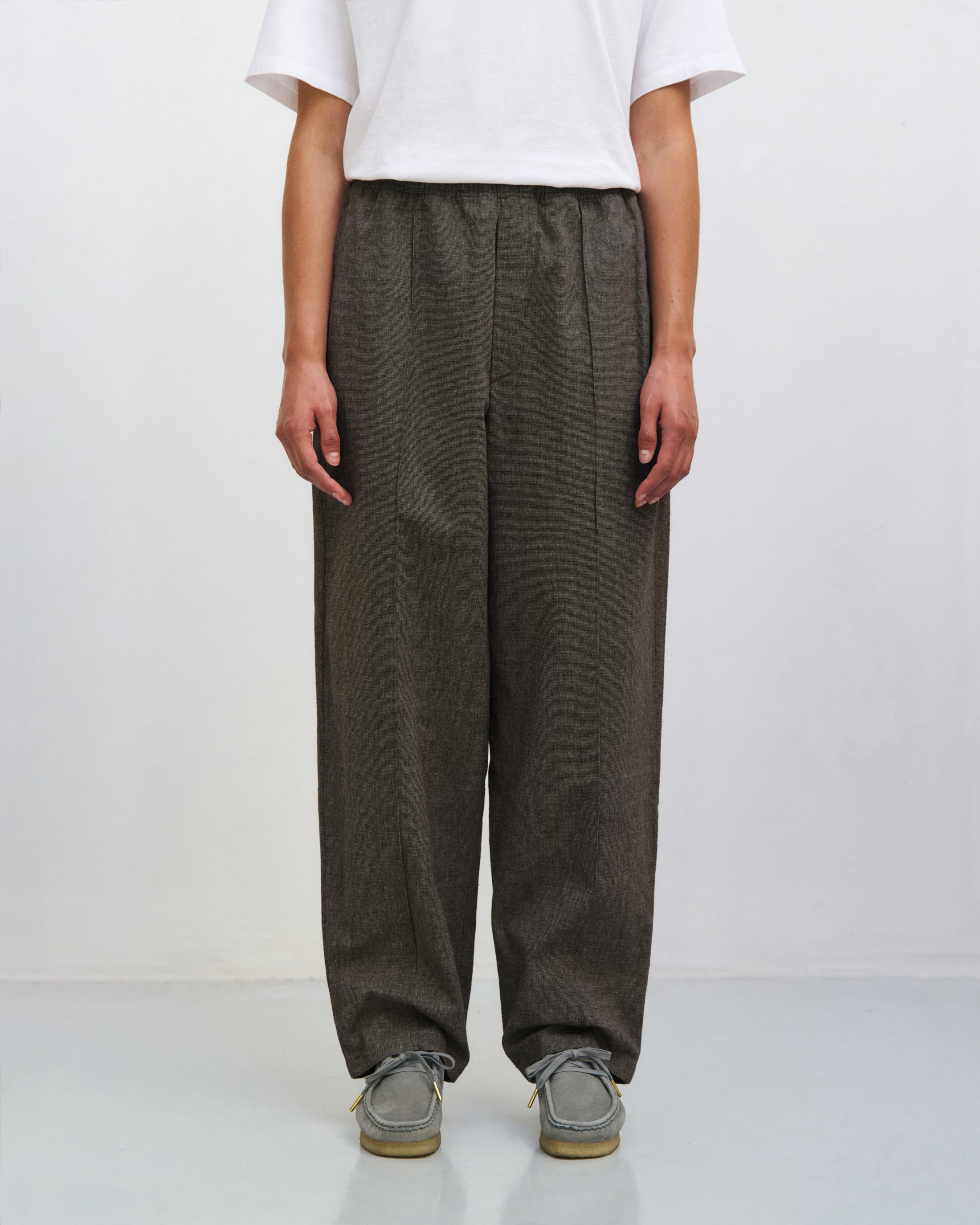 Pantalon large marron en coton 100 % biologique de Rotholz