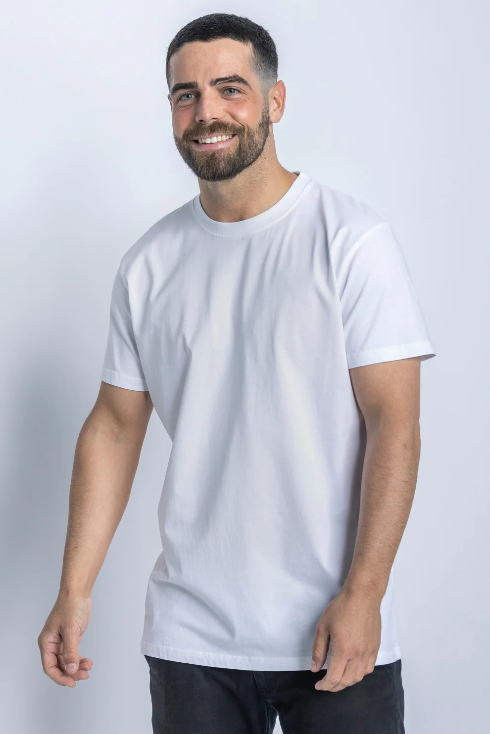 3er-Pack Premium Blank T-Shirt STANDARD in weiss aus Bio Baumwolle von DIRTS
