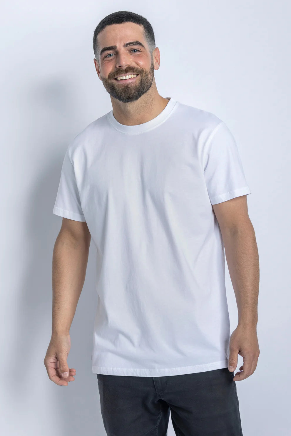 3er-Pack Premium Blank T-Shirt STANDARD in weiss aus Bio Baumwolle von DIRTS
