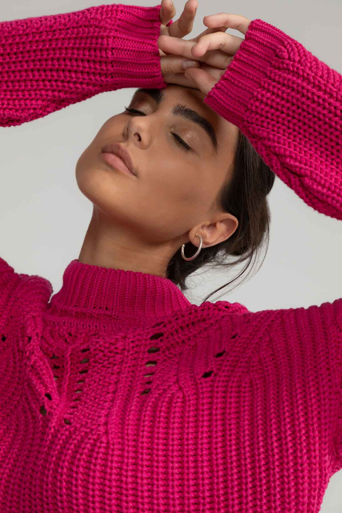 Pullover ALEIKA in Pink von LOVJOI aus Bio-Baumwolle