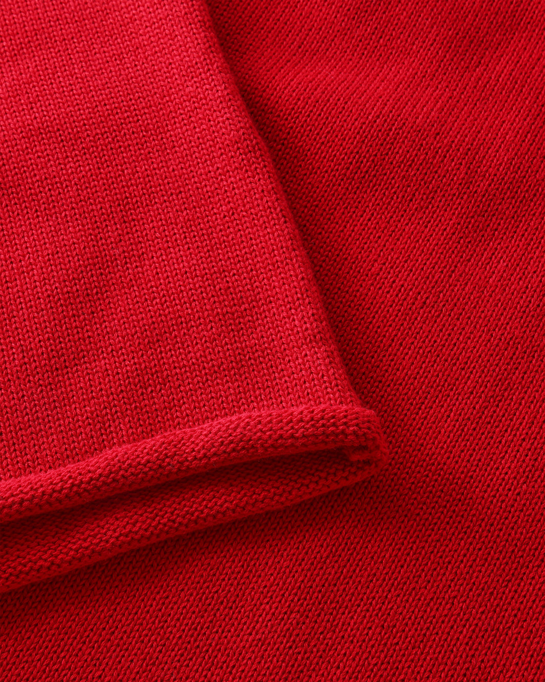 Roter Strickpullover aus 100% Bio-Baumwolle von Rotholz