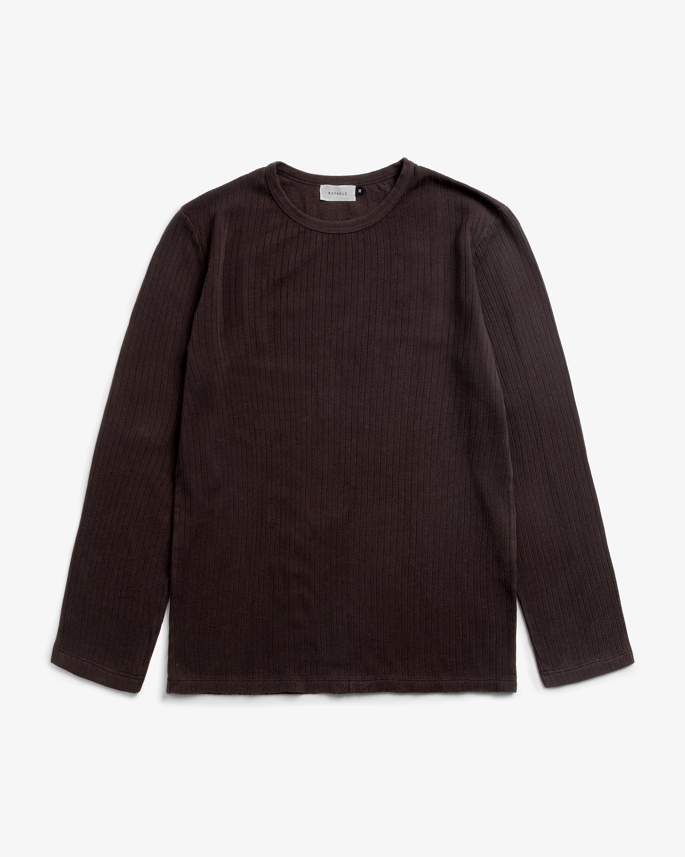 Braunes Langarmshirt Oversize aus Bio-Baumwolle von Rotholz