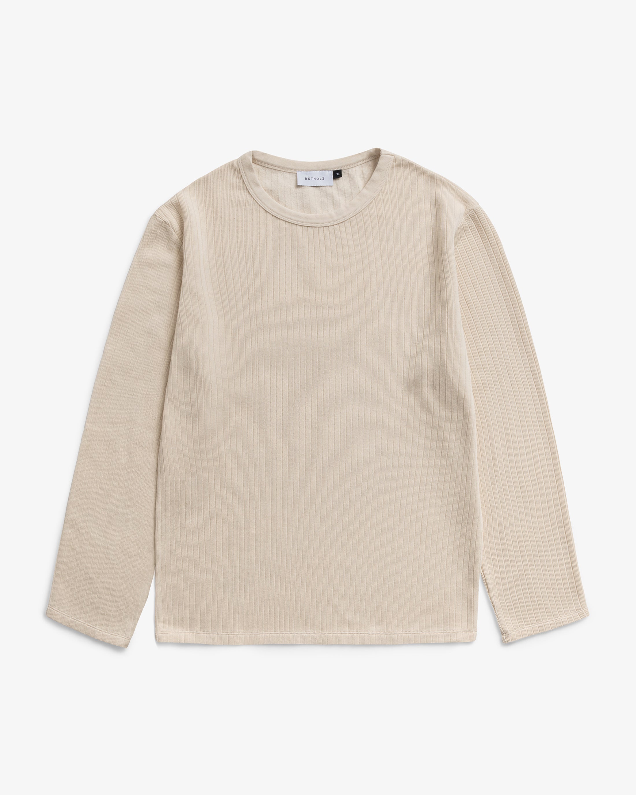 Helles Langarmshirt Oversize aus Bio-Baumwolle von Rotholz