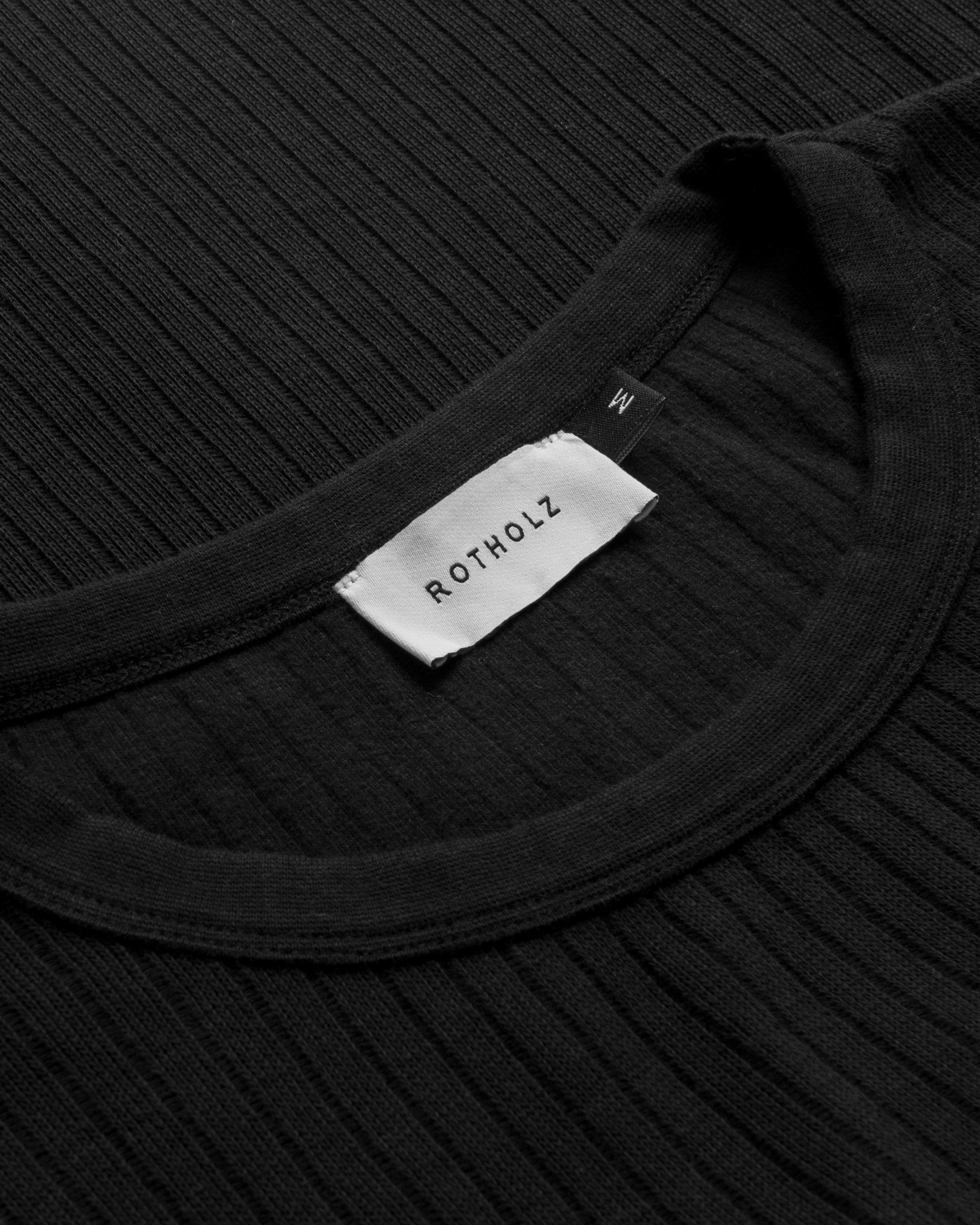 Schwarzes Langarmshirt Oversize aus Bio-Baumwolle von Rotholz