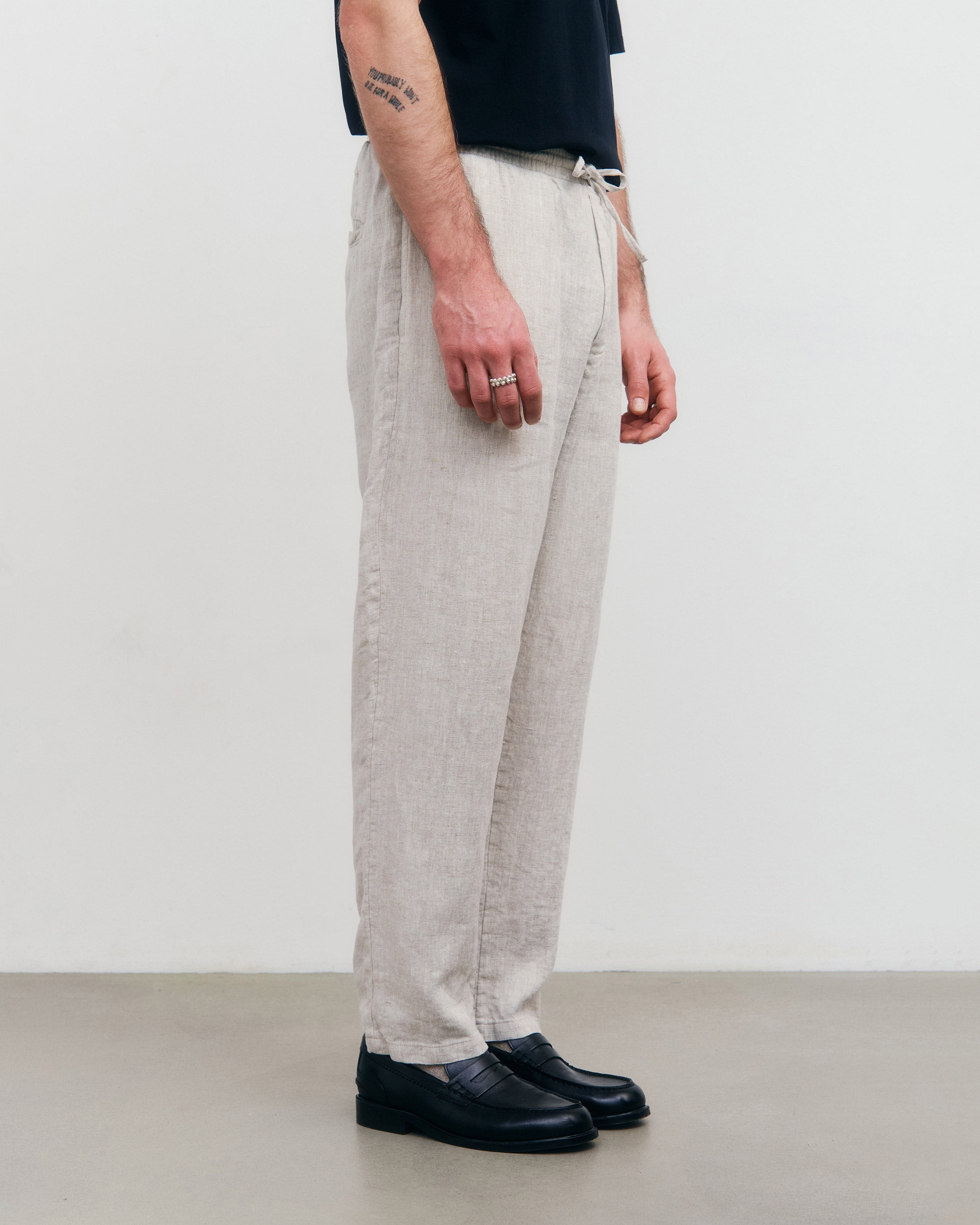 Linen Trousers - Natural