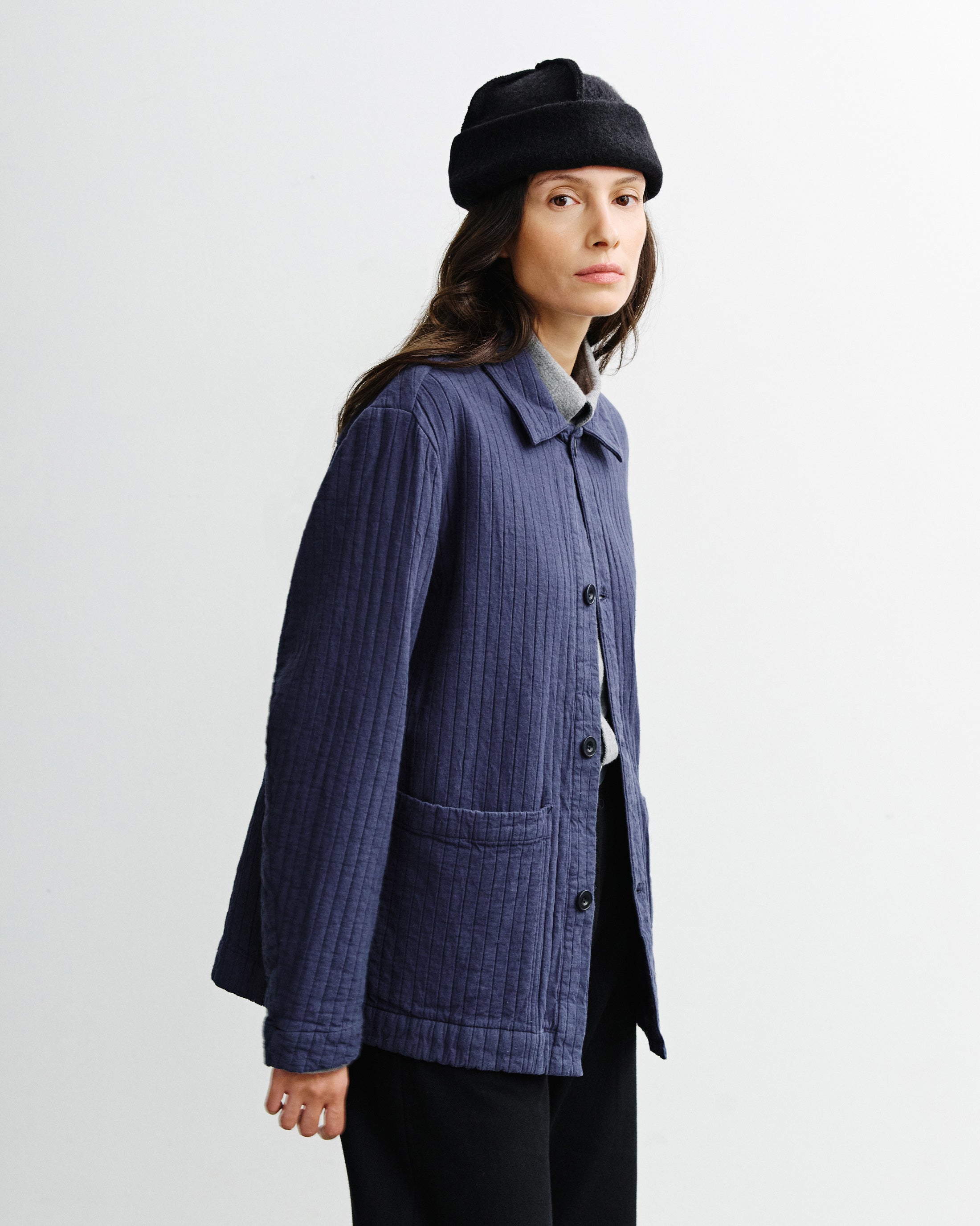 Blaue Jacke Workwear aus Bio-Baumwolle von Rotholz