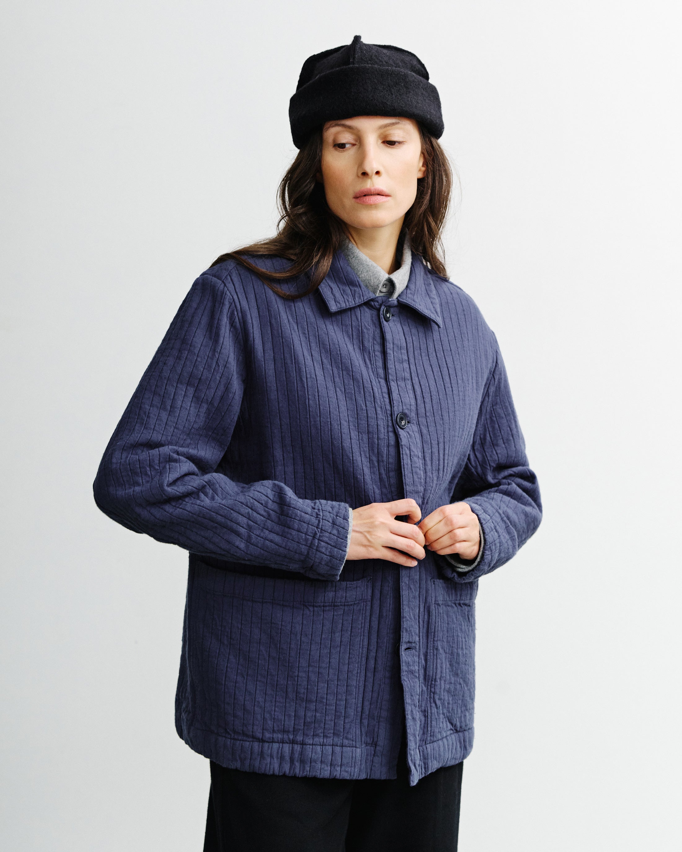 Blaue Jacke Workwear aus Bio-Baumwolle von Rotholz