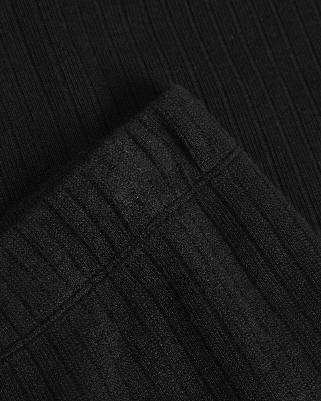 Schwarze Gerippte Hose aus Bio-Baumwolle von Rotholz