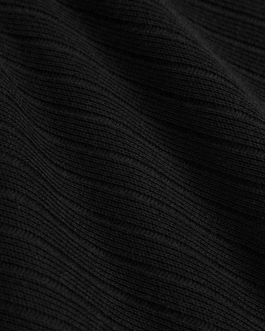 Black ribbed dress made from 100% organic cotton by Rotholz