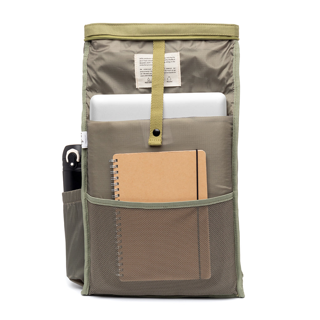 Grüner Rucksack Roll Mini 12l von Lefrik