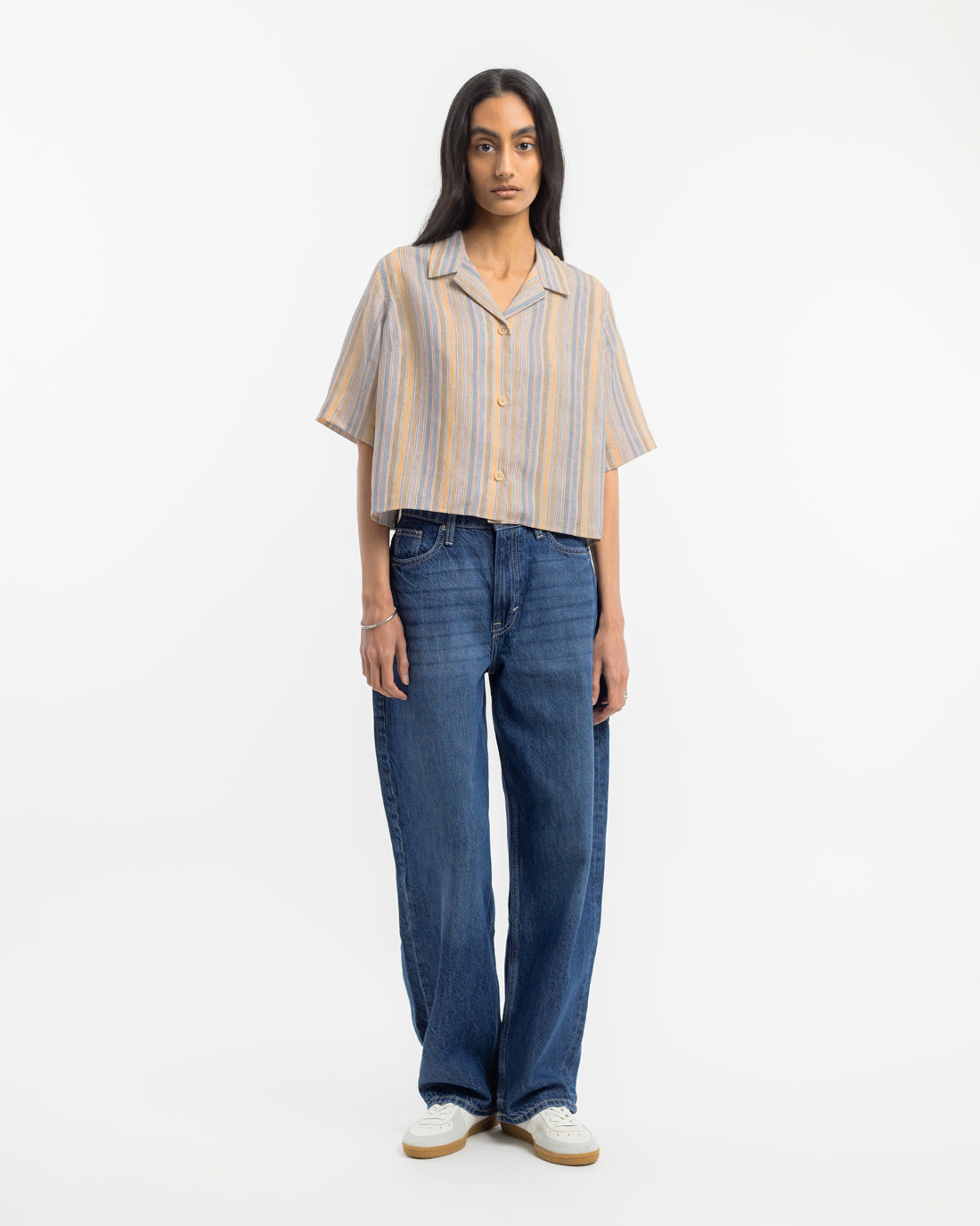Striped shirt made of 100% organic cotton & linen by Rotholz