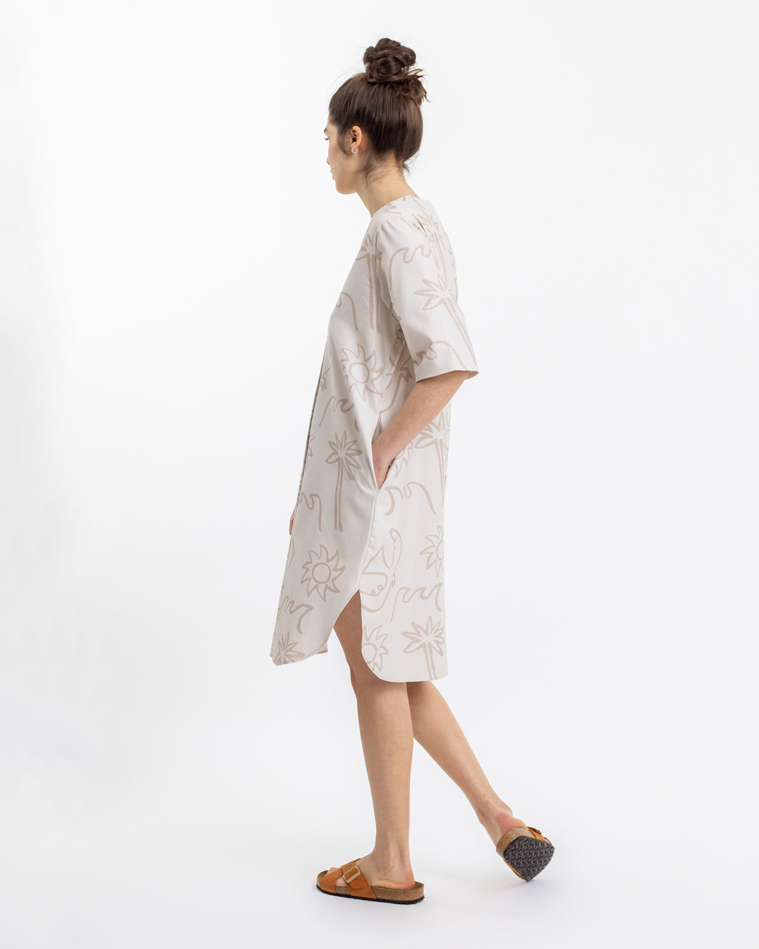 Beiges Kleid Beachside aus 100% Bio-Baumwolle von Rotholz