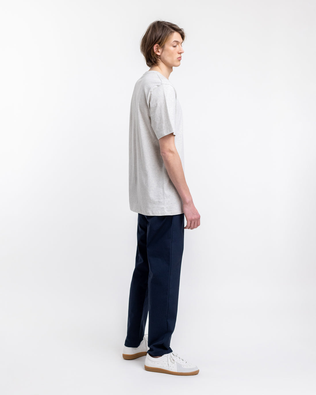 Logo T-shirt made of organic cotton gray