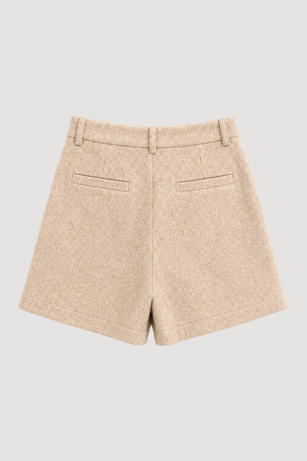 Beige Shorts Signature aus 100% Bio-Merinowolle von Pura Clothing