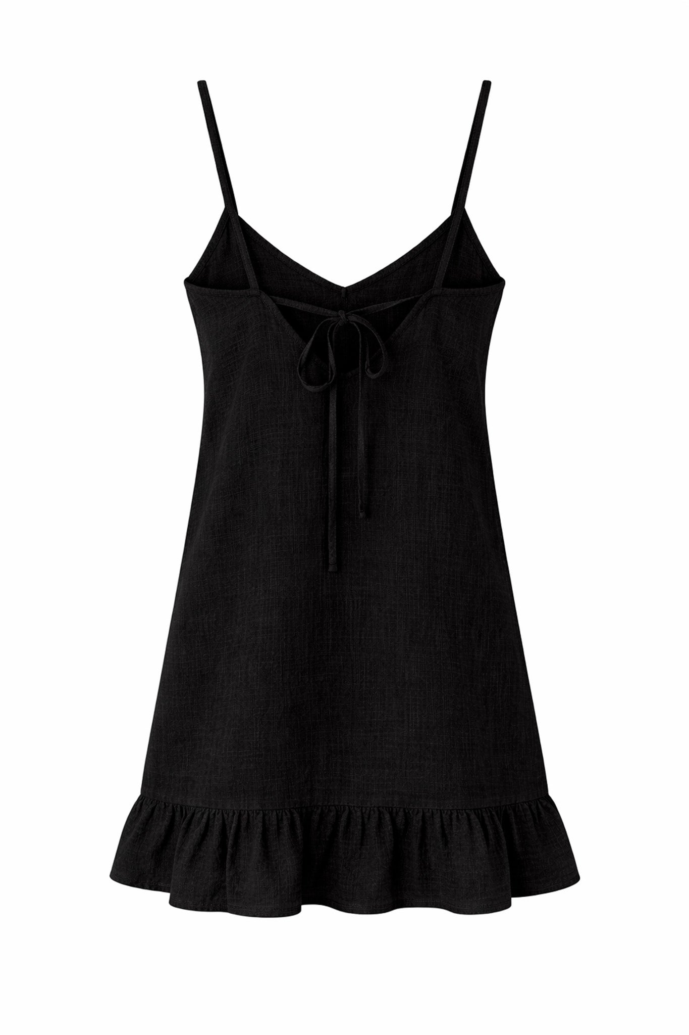 Schwarzes Kleid the Mini aus 100% Bio-Baumwolle von Pura Clothing