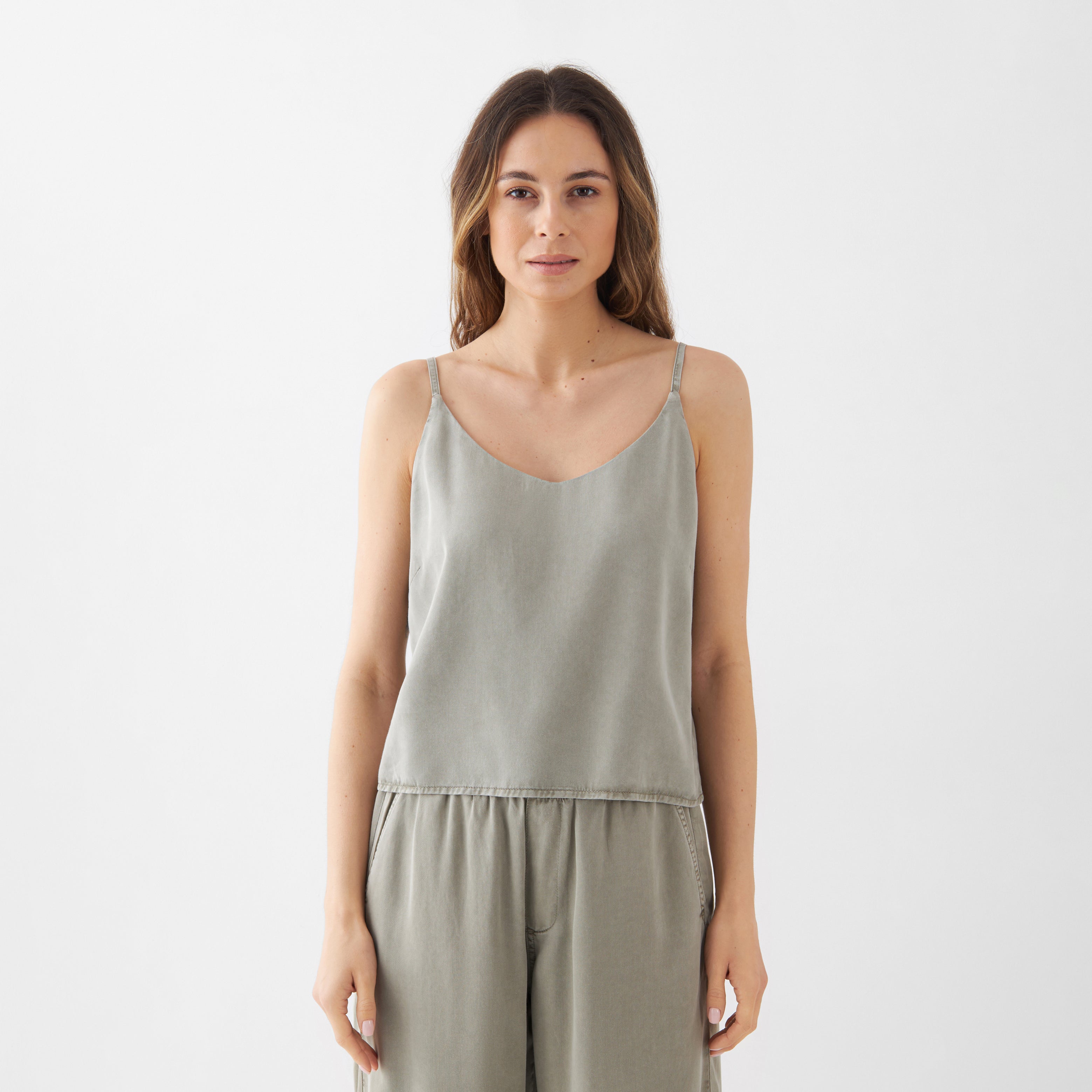 Beige SPRING top made of 100% Tencel by Dawn Denim