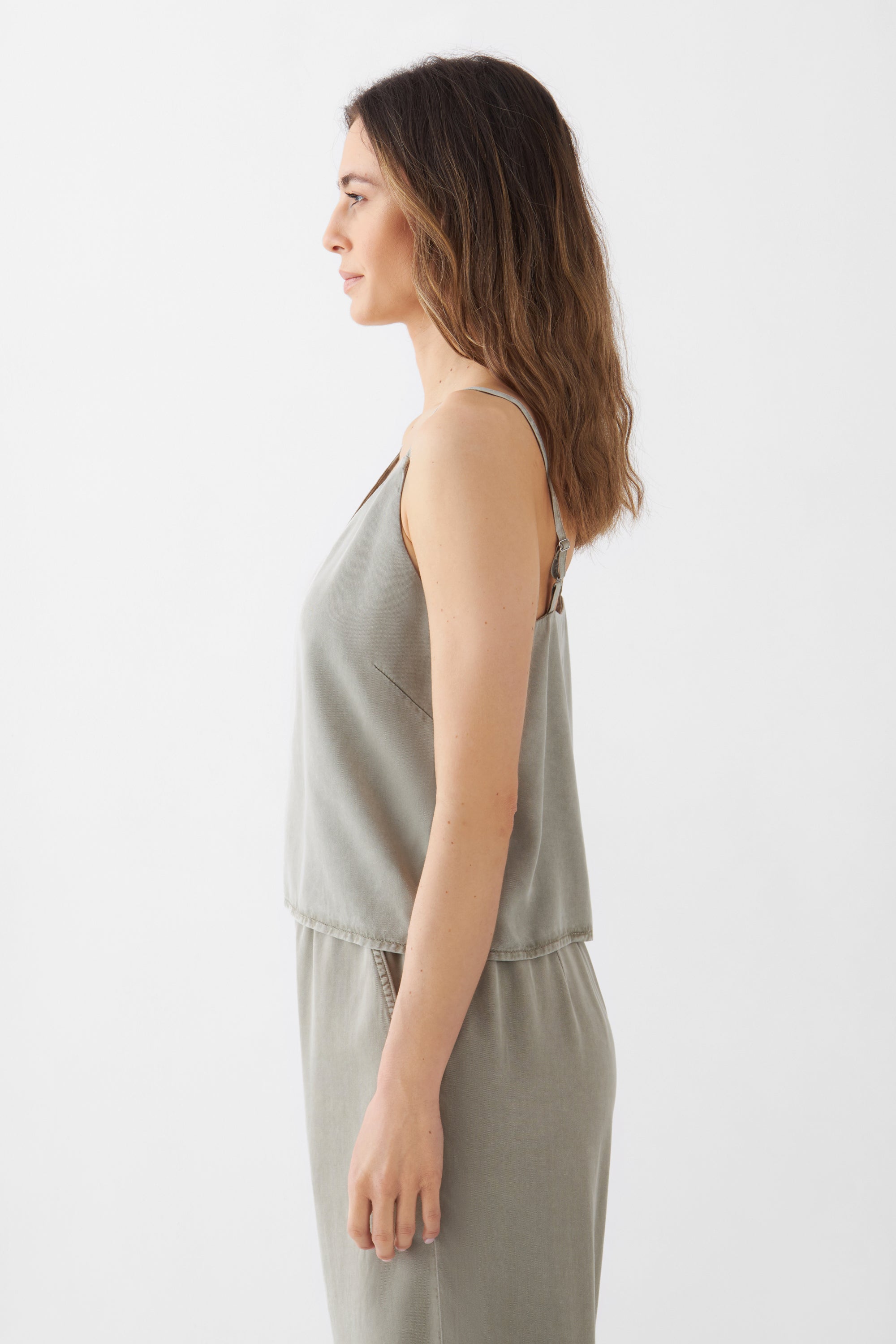 Beige SPRING top made of 100% Tencel by Dawn Denim