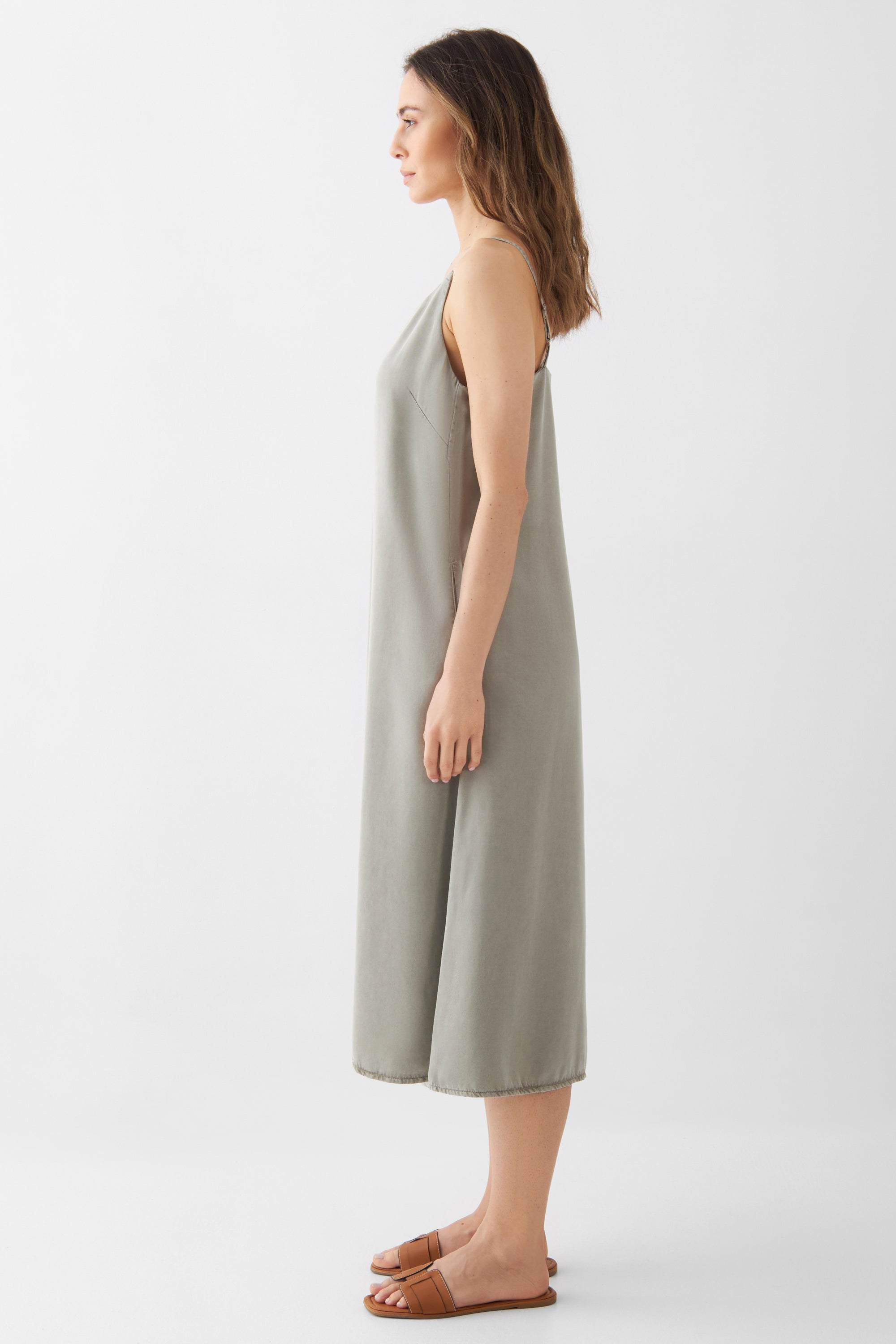 Beige dress SUNBEAM made of 100% Tencel by Dawn Denim