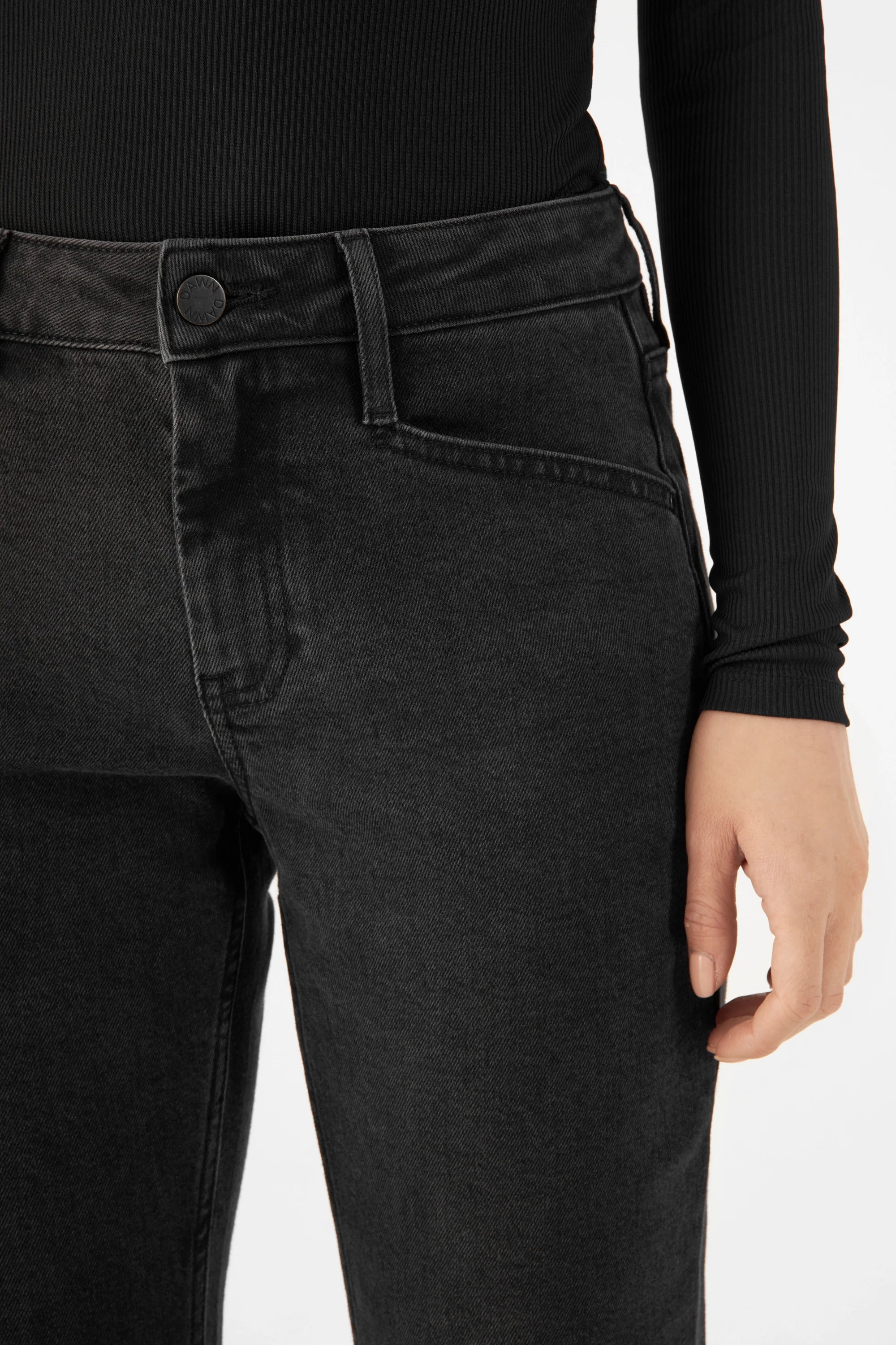 Schwarze Jeans Sunset Regular Slim aus Lyocell Tencel von Dawn Denim