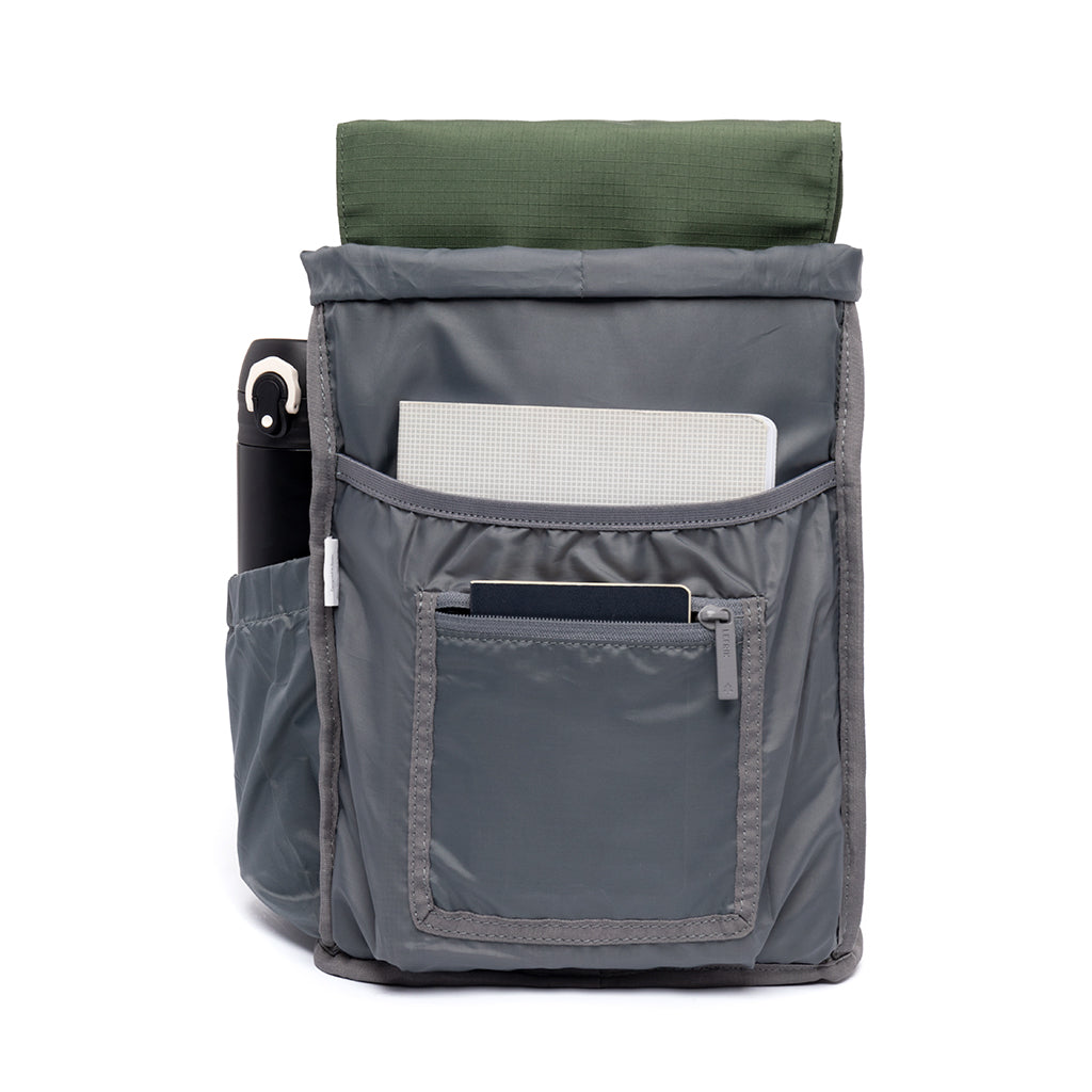 Green Scout Mini Vandra backpack made from recycled PET from Lefrik