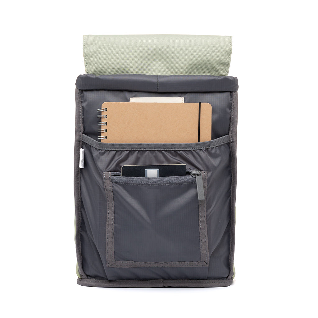 Hellgrüner Rucksack Scout Mini aus recyceltem PET von Lefrik