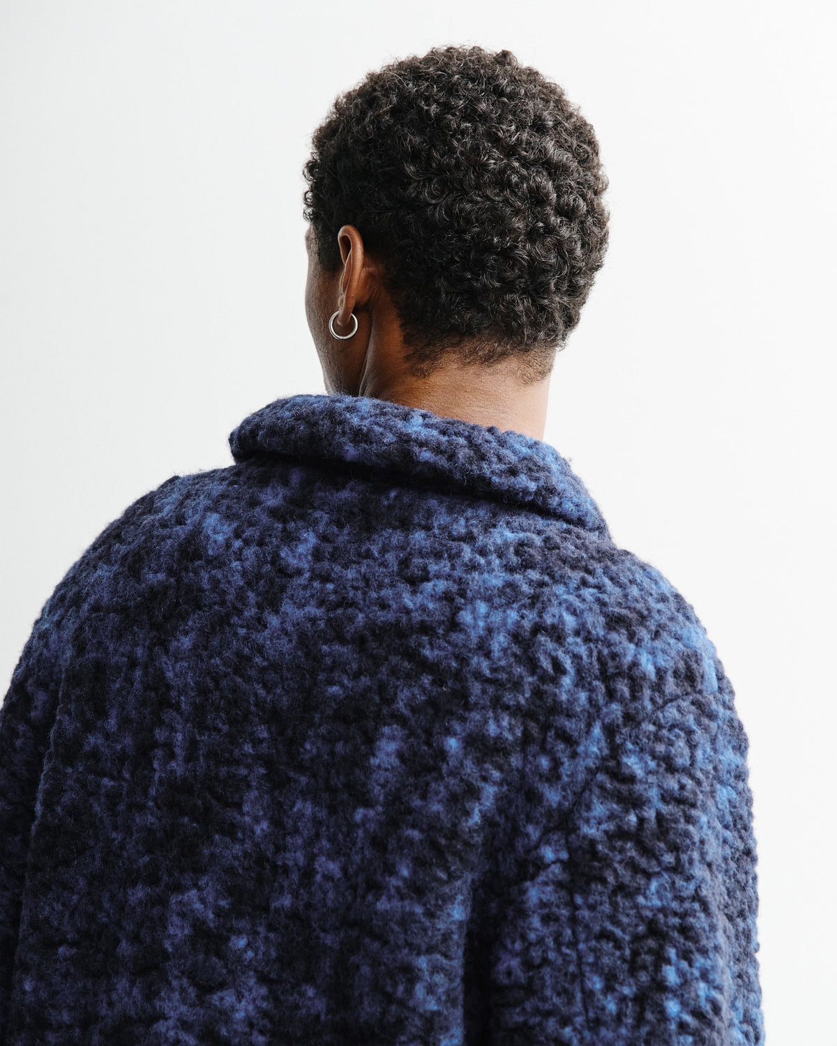 Sherpa Jacke aus Bio Wolle in Blau von Rotholz