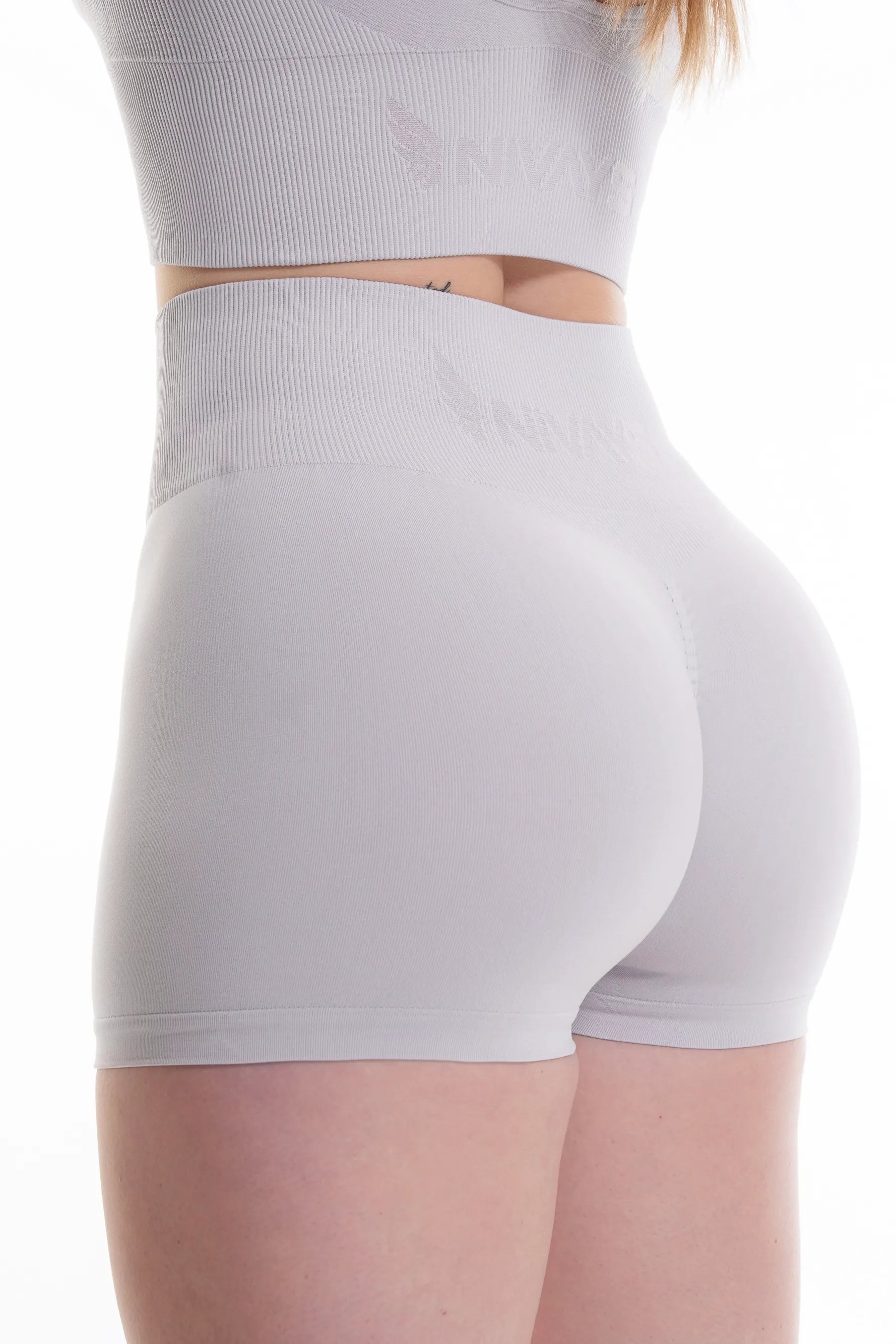 Zeyla Seamless Booty Shorts in Recycled Polyester by Nivays