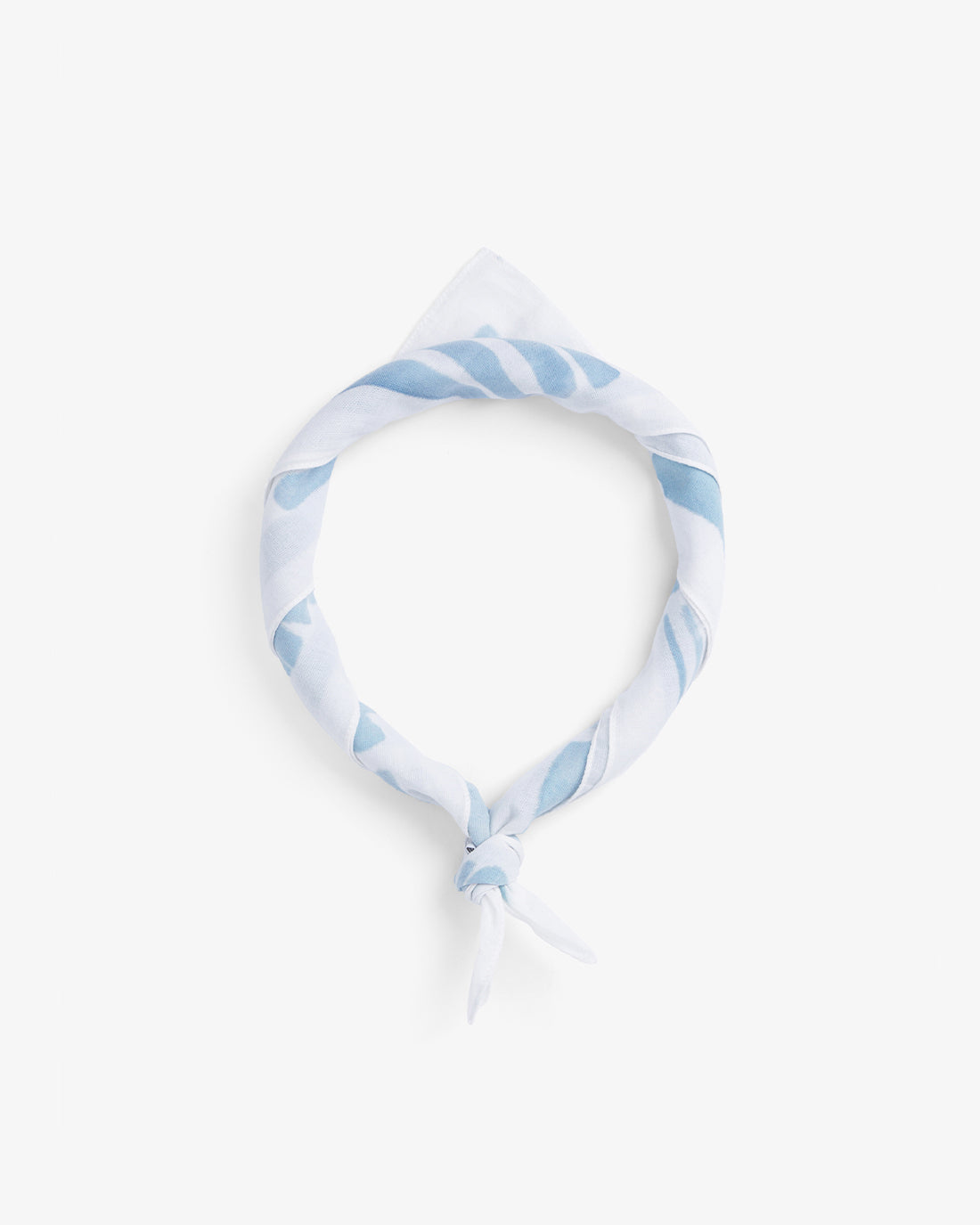 Hellblaues Bandana aus 100% Bio-Baumwolle von Rotholz