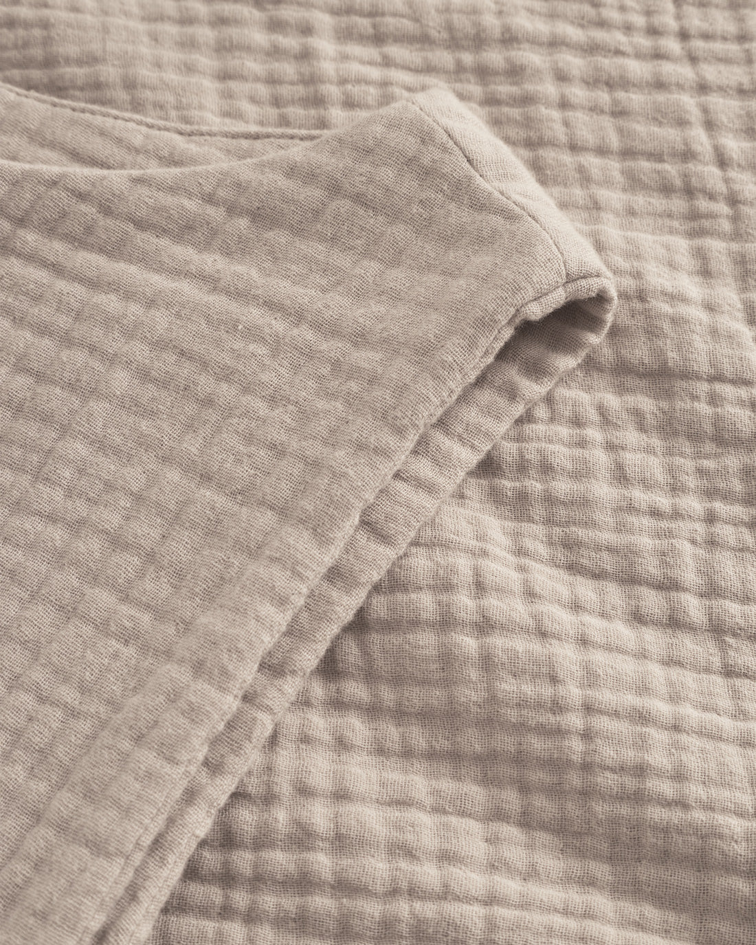 Beige wrap top made from 100% organic cotton by Rotholz