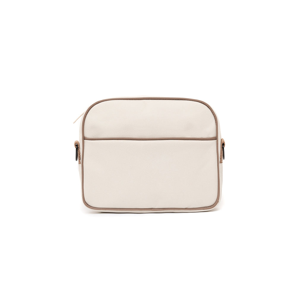 Beige corssbody bag Tokay Tech (2.5l) made from recycled PET plastic bottles