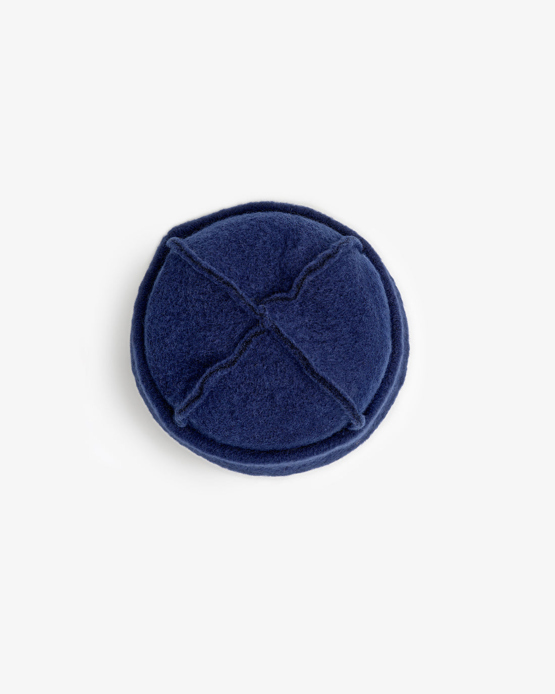 Blaue Wollmütze Toque aus Bio-Wolle von Rotholz
