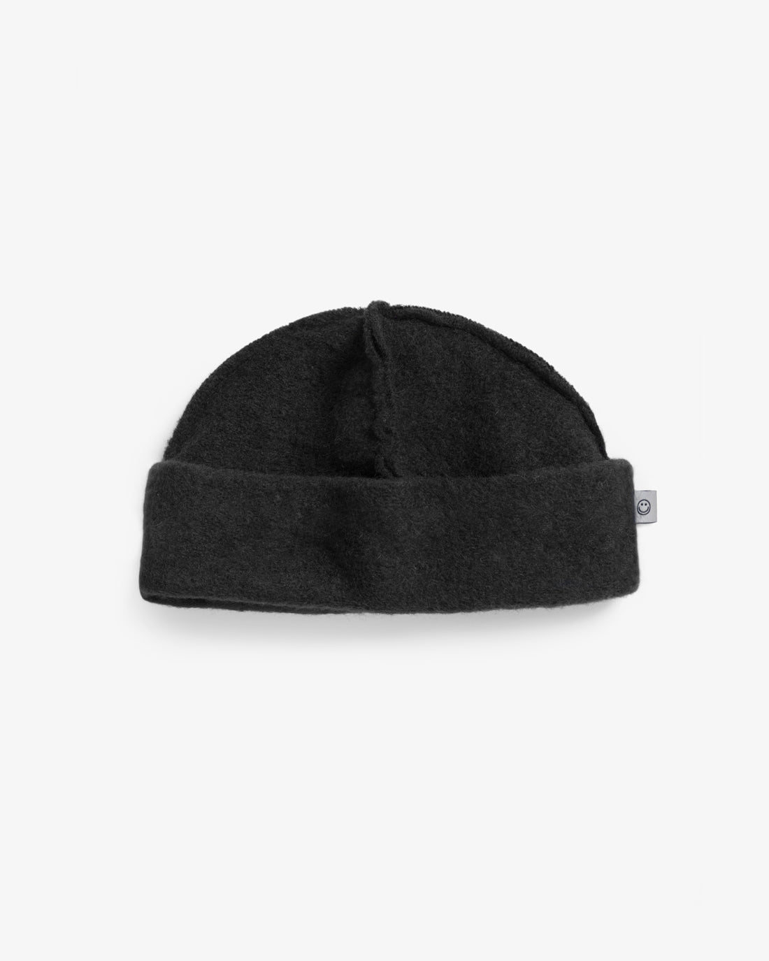 Schwarze Mütze Toque aus Bio-Wolle von Rotholz