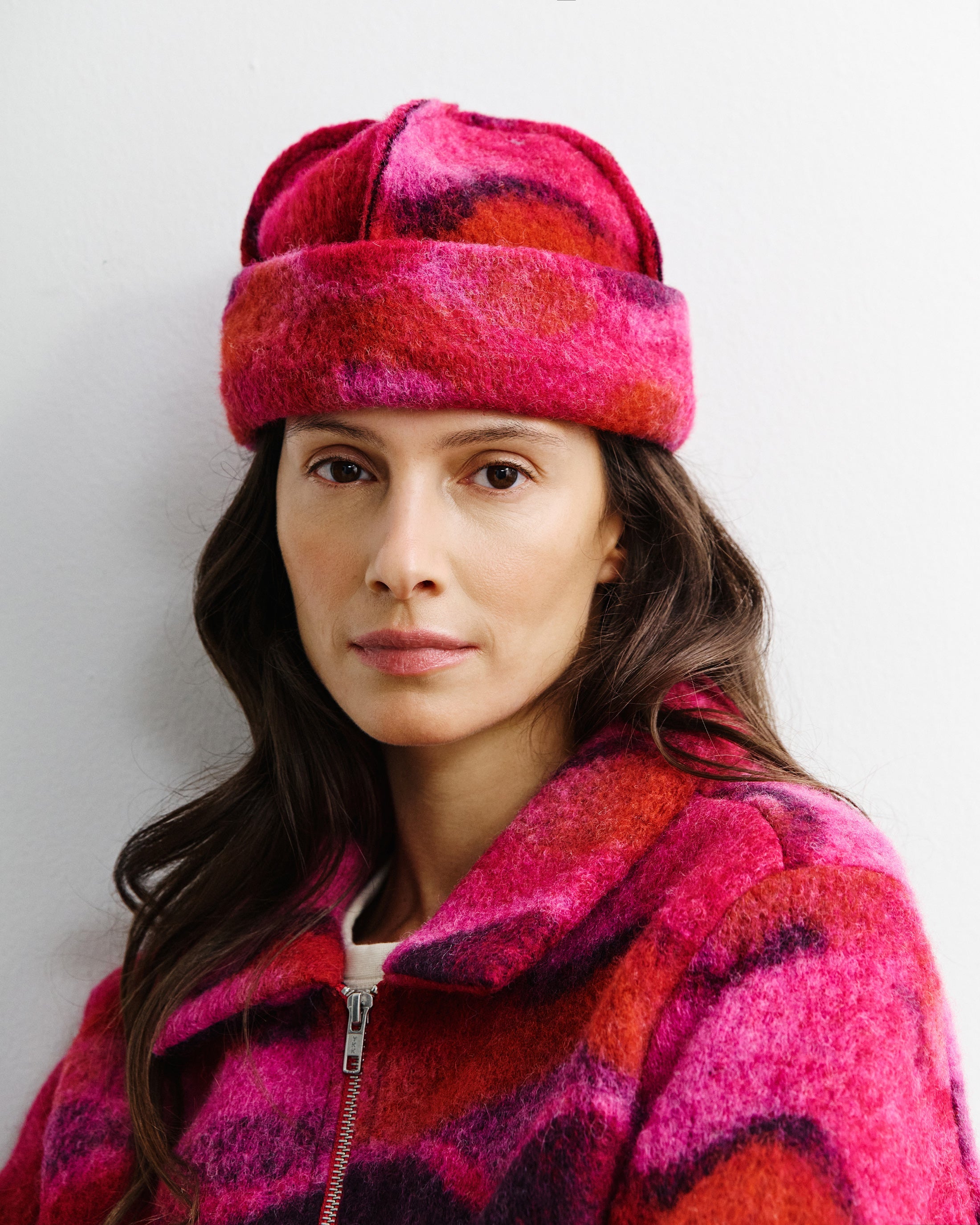 Pinke Toque-Mütze aus Bio-Wolle von Rotholz