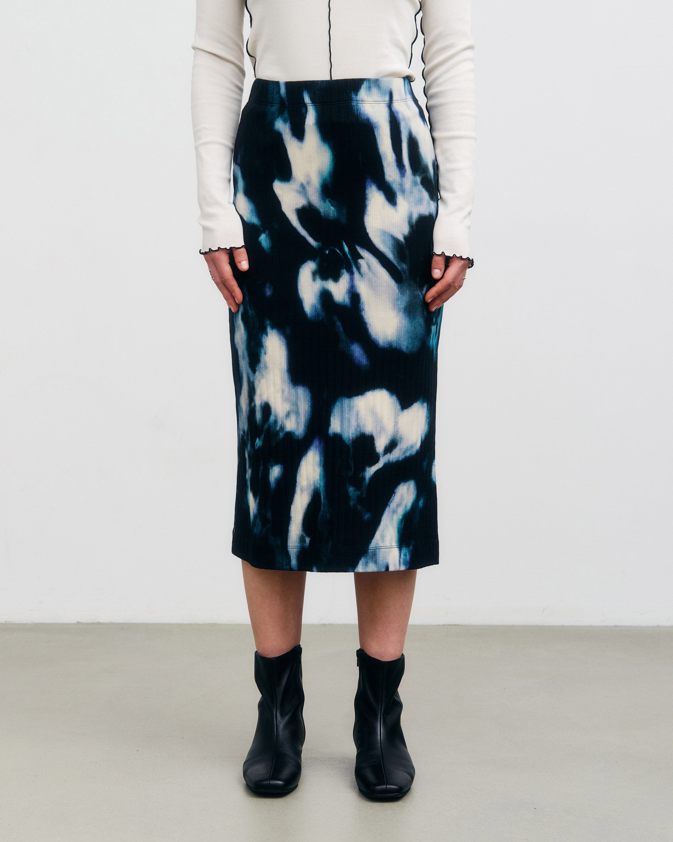 Gerippter Rock Tie Dye aus Bio-Baumwolle von Rotholz