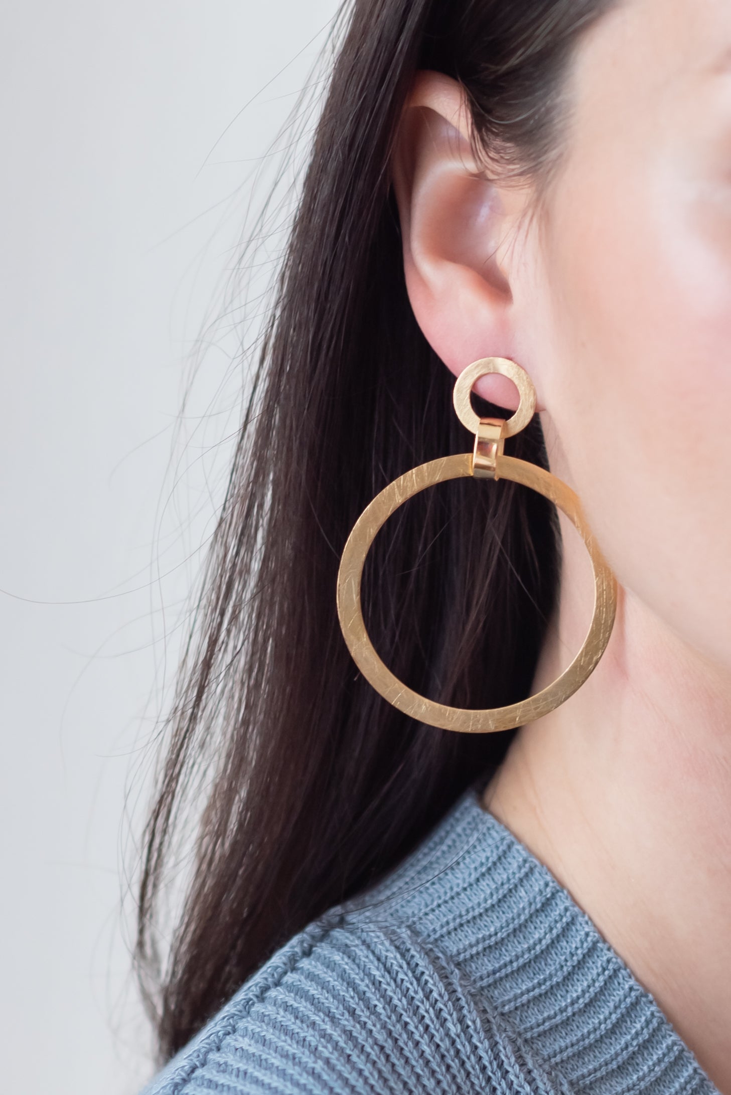 Billabong double hoop earrings
