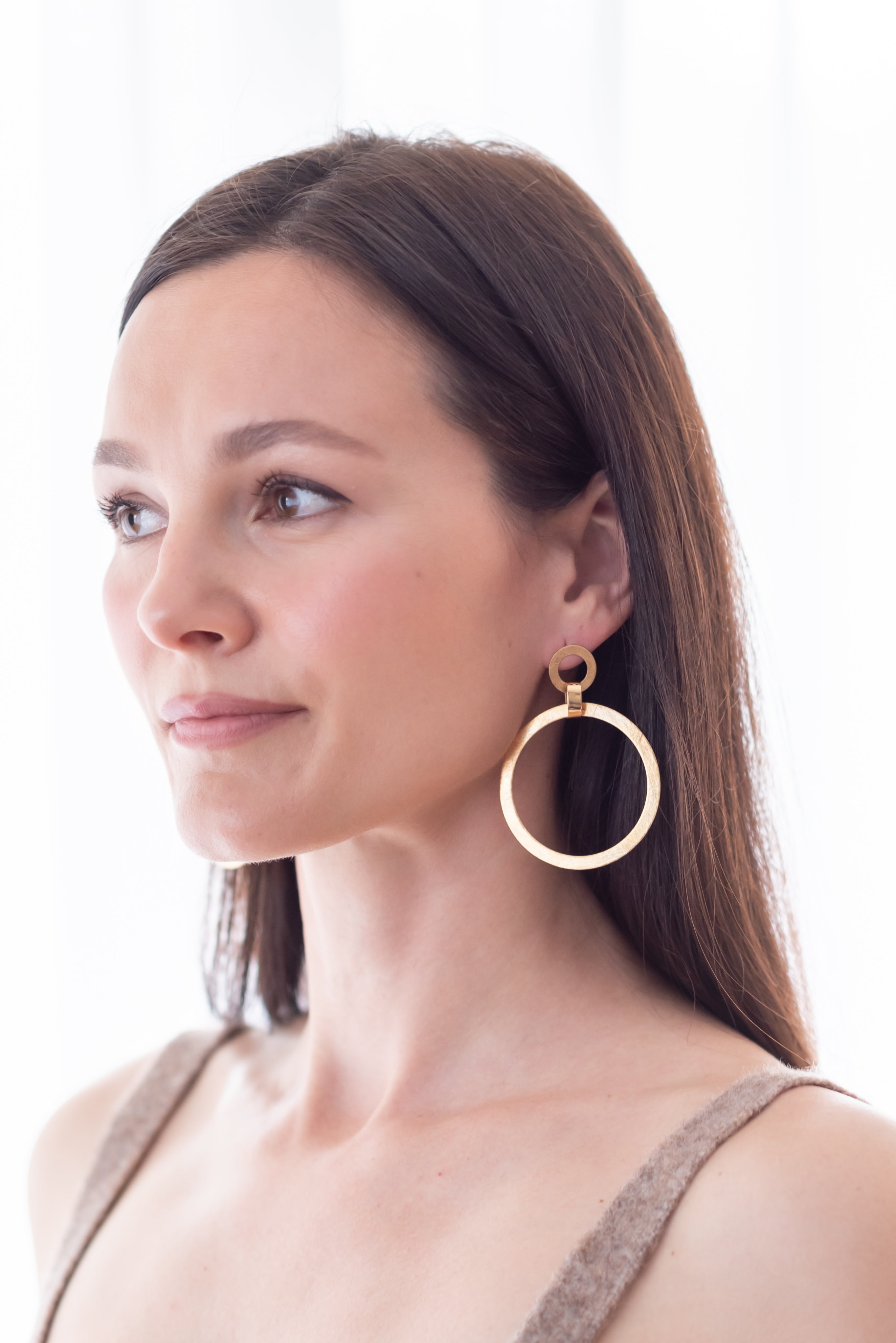 Billabong double hoop earrings