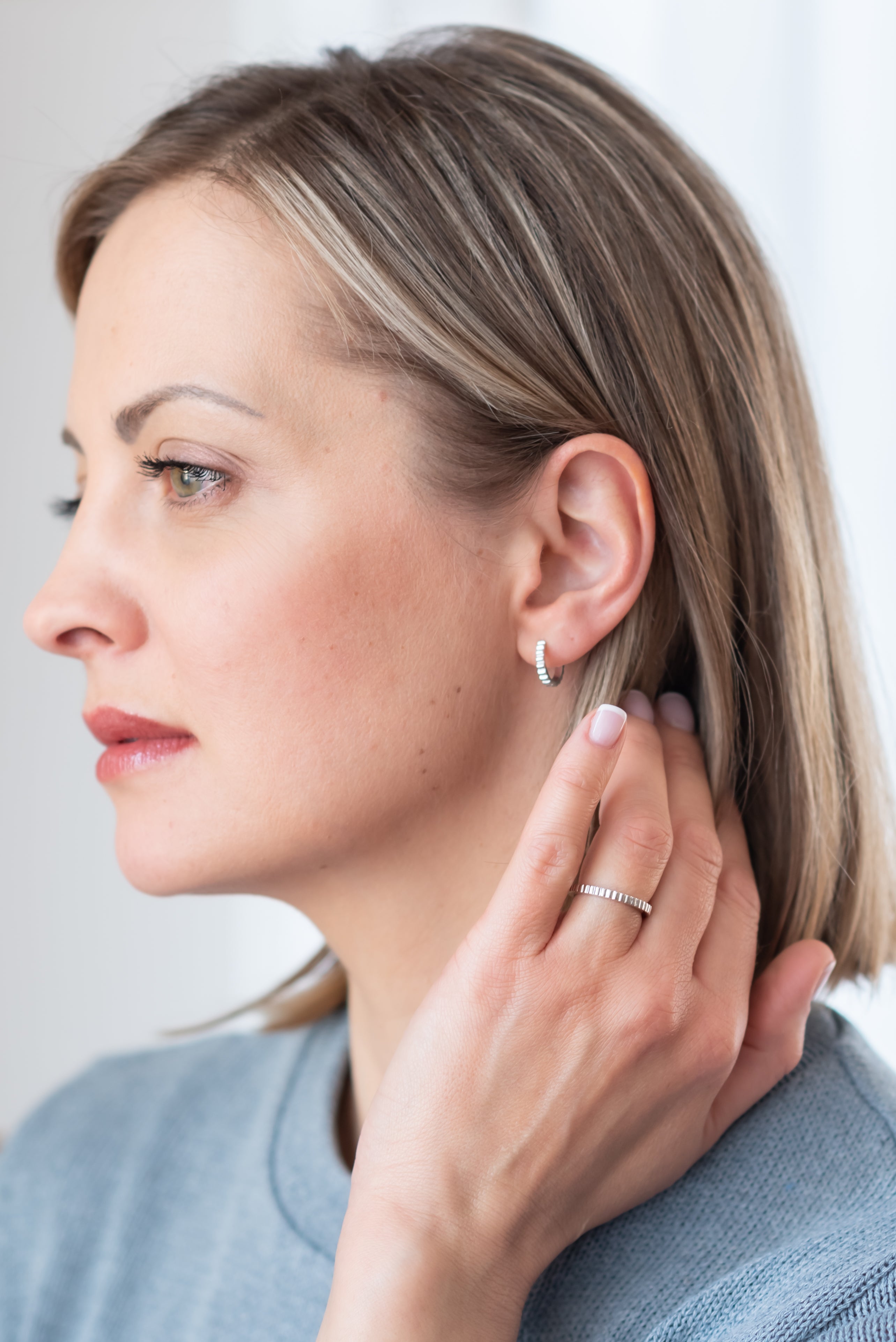 INGRANAGGI mini hoop earrings