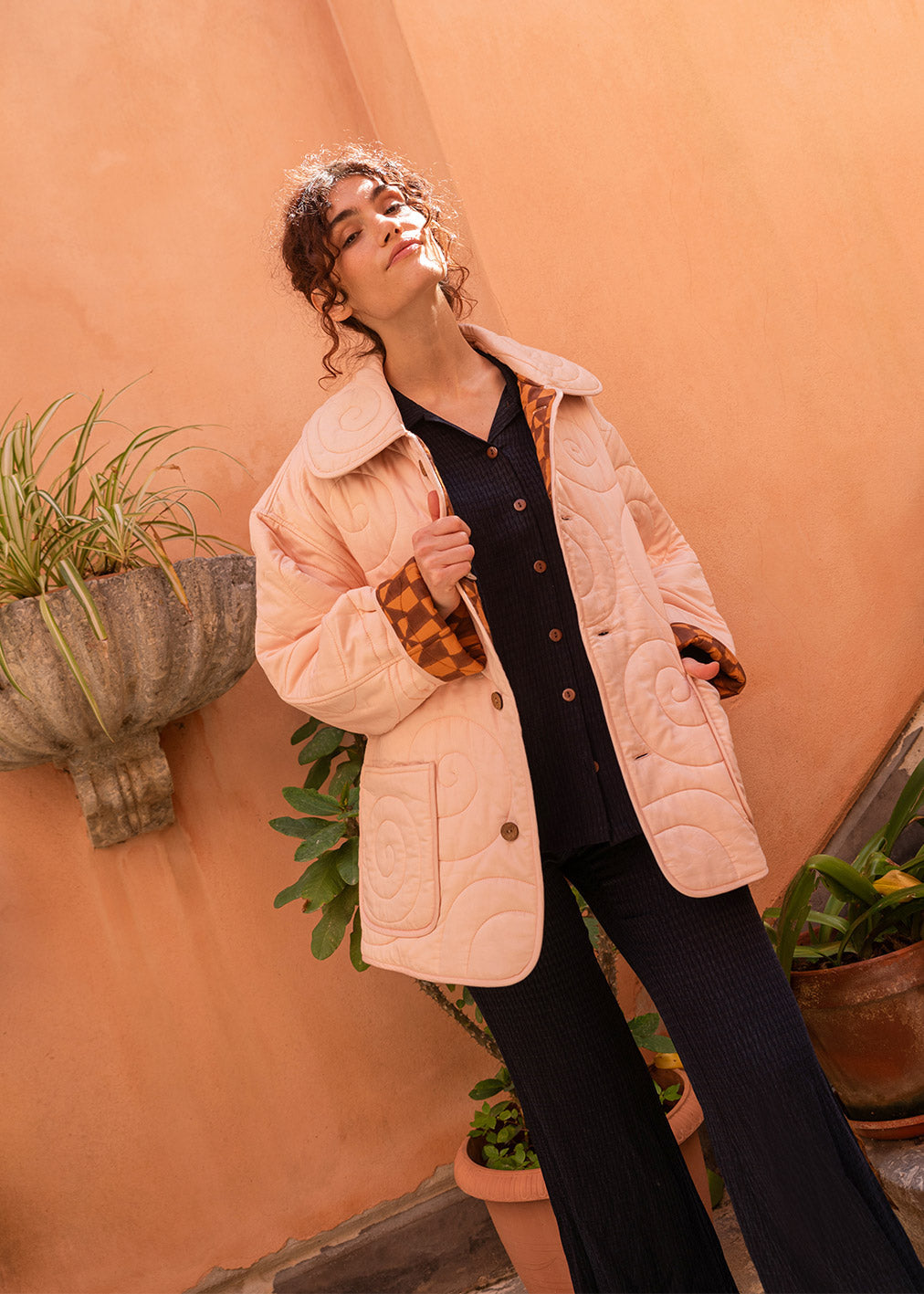 Shell and Tile reversible jacket