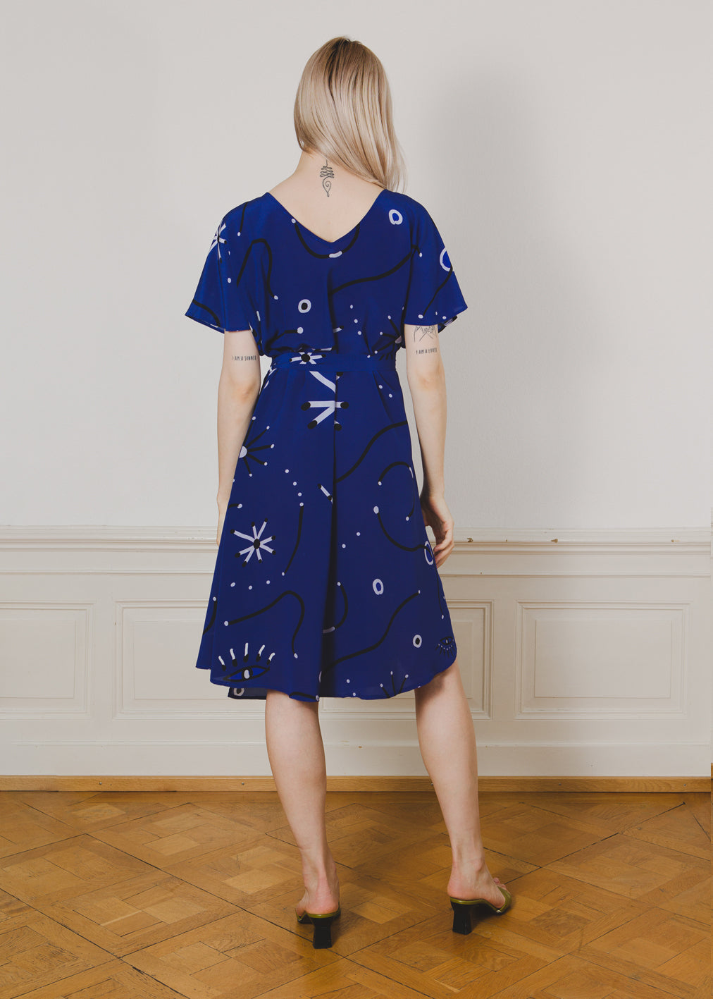 Astra Wrap Dress Ciel Fou KOMANA