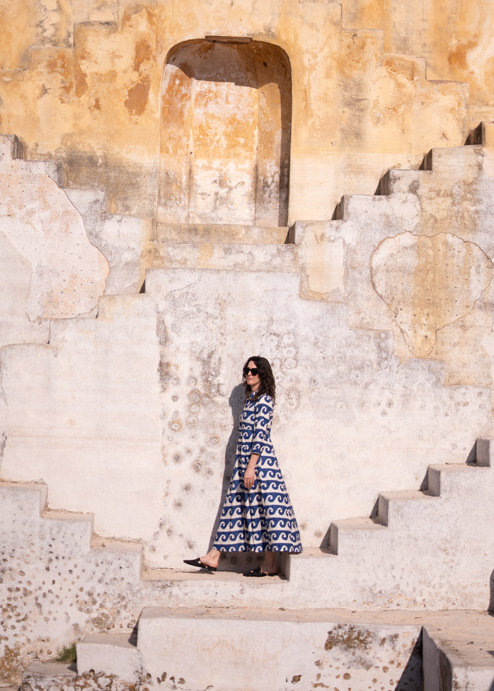 Robe Cilla imprimé Ocean Block de Komana