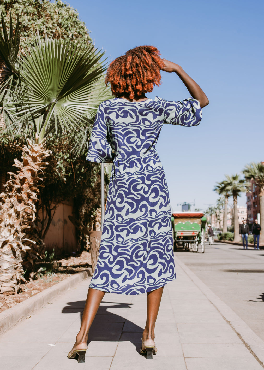 Robe Fortuna Octopus Dream en Ecovero et Cupro de Komana