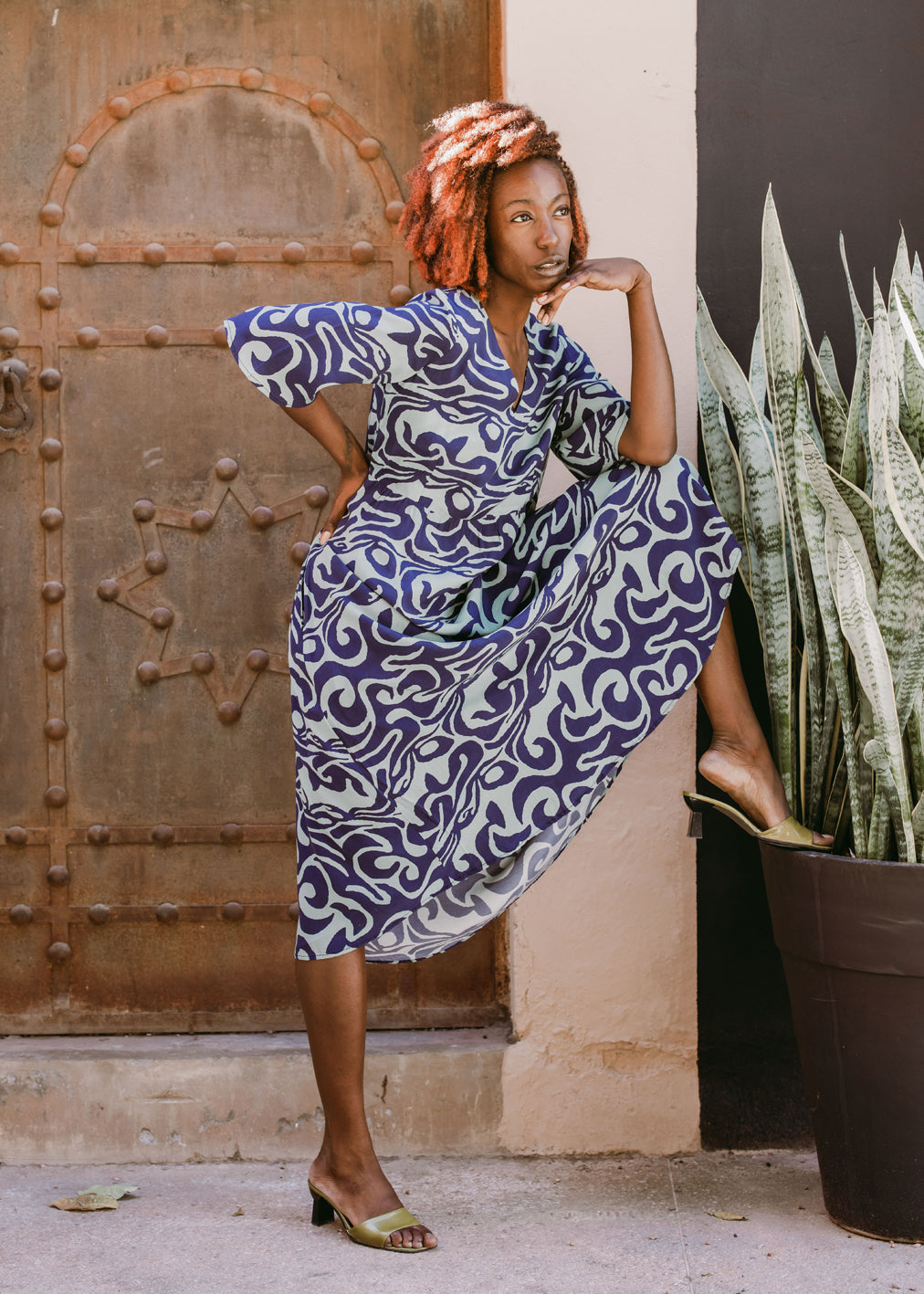 Robe Fortuna Octopus Dream en Ecovero et Cupro de Komana
